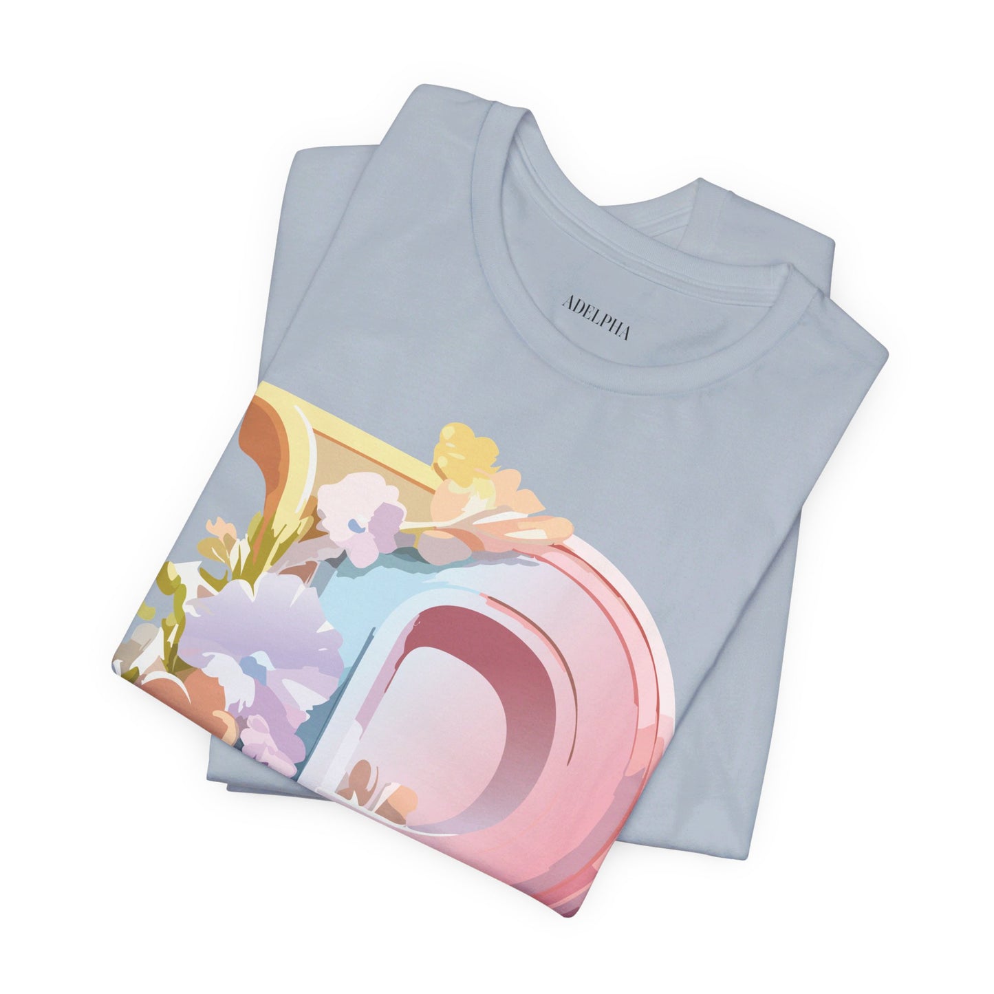 Natural Cotton Tee Shirt - Letters Collection - P Printify