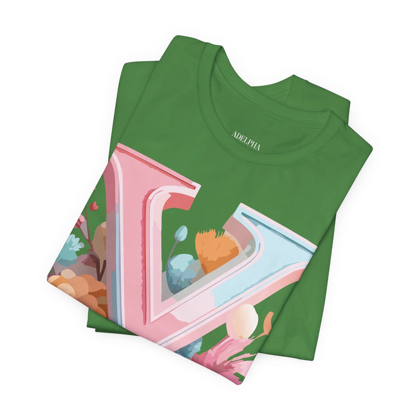 Natural Cotton Tee Shirt - Letters Collection - Y Printify