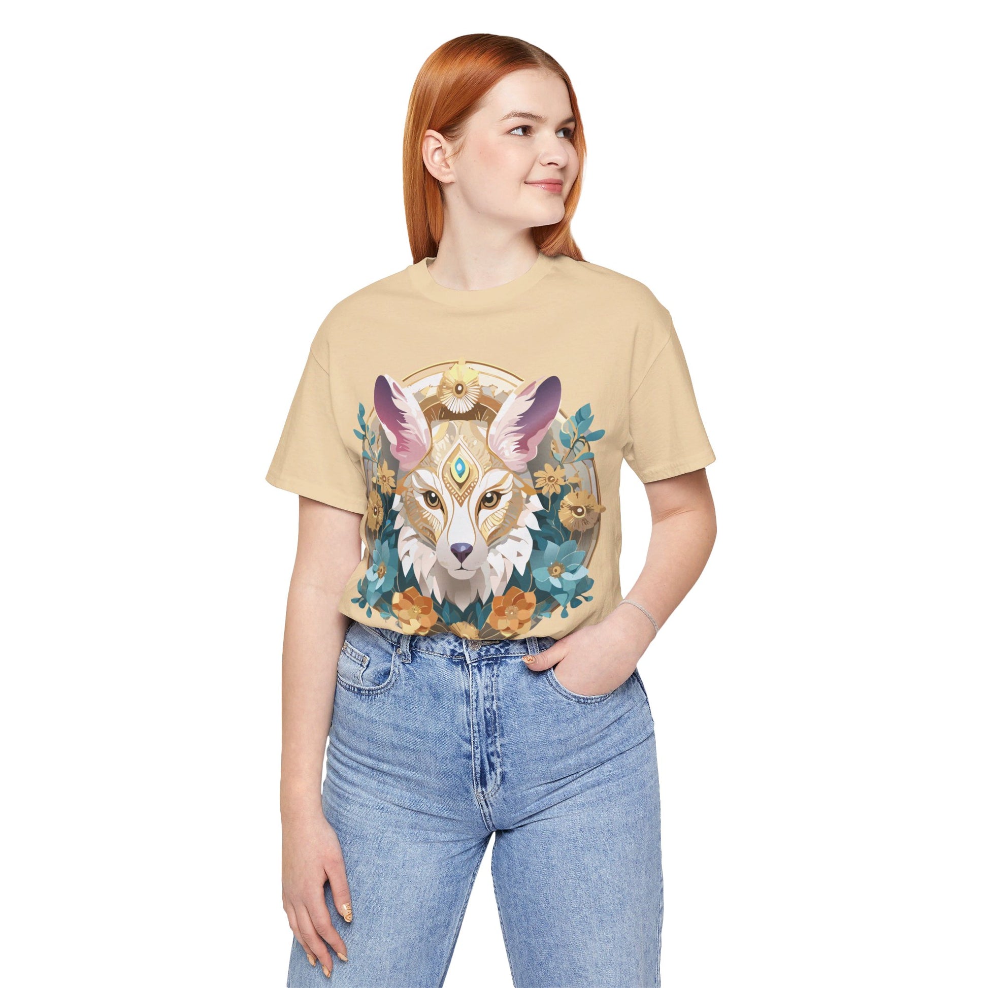 Natural Cotton Tee Shirt - Medallion Collection Printify
