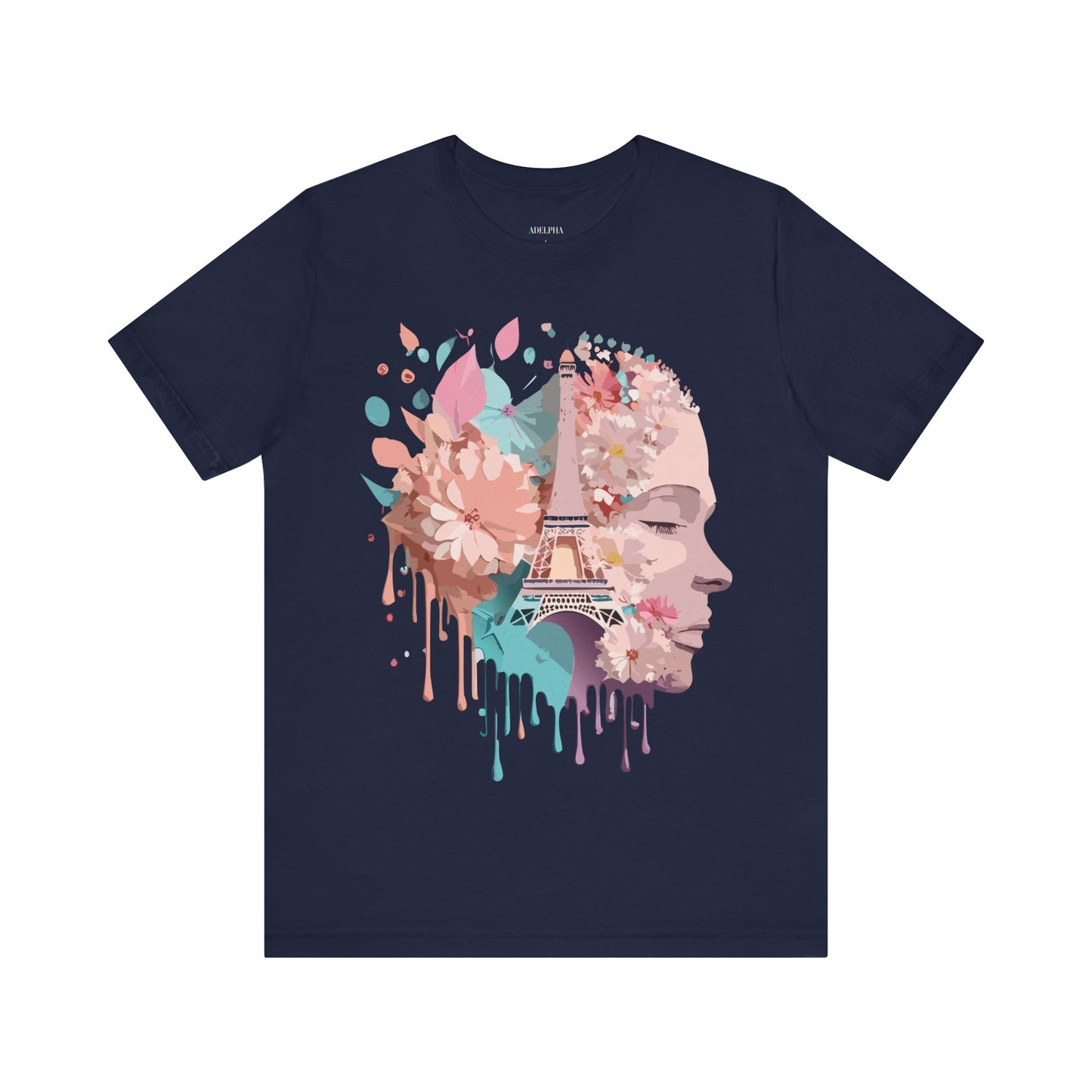Natural Cotton Tee Shirt - Beautiful Places Collection - Paris Printify