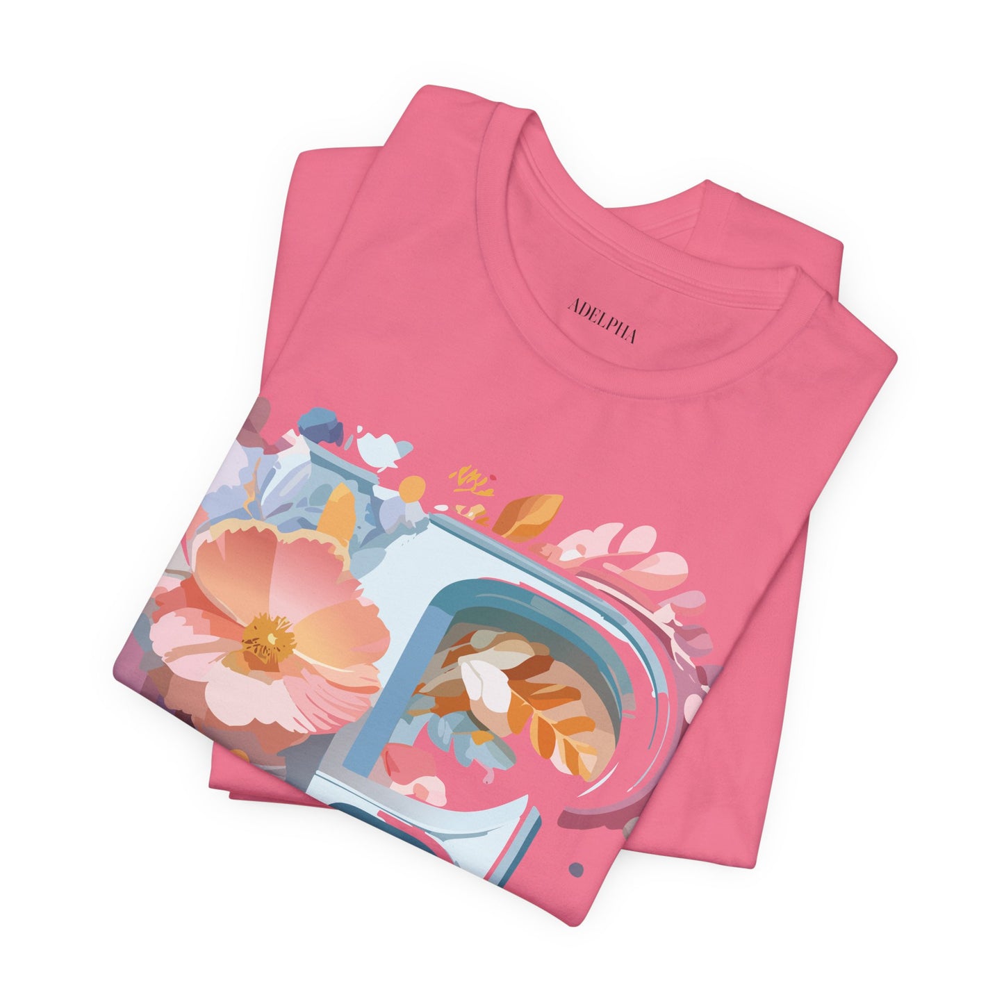 Natural Cotton Tee Shirt - Letters Collection - F Printify