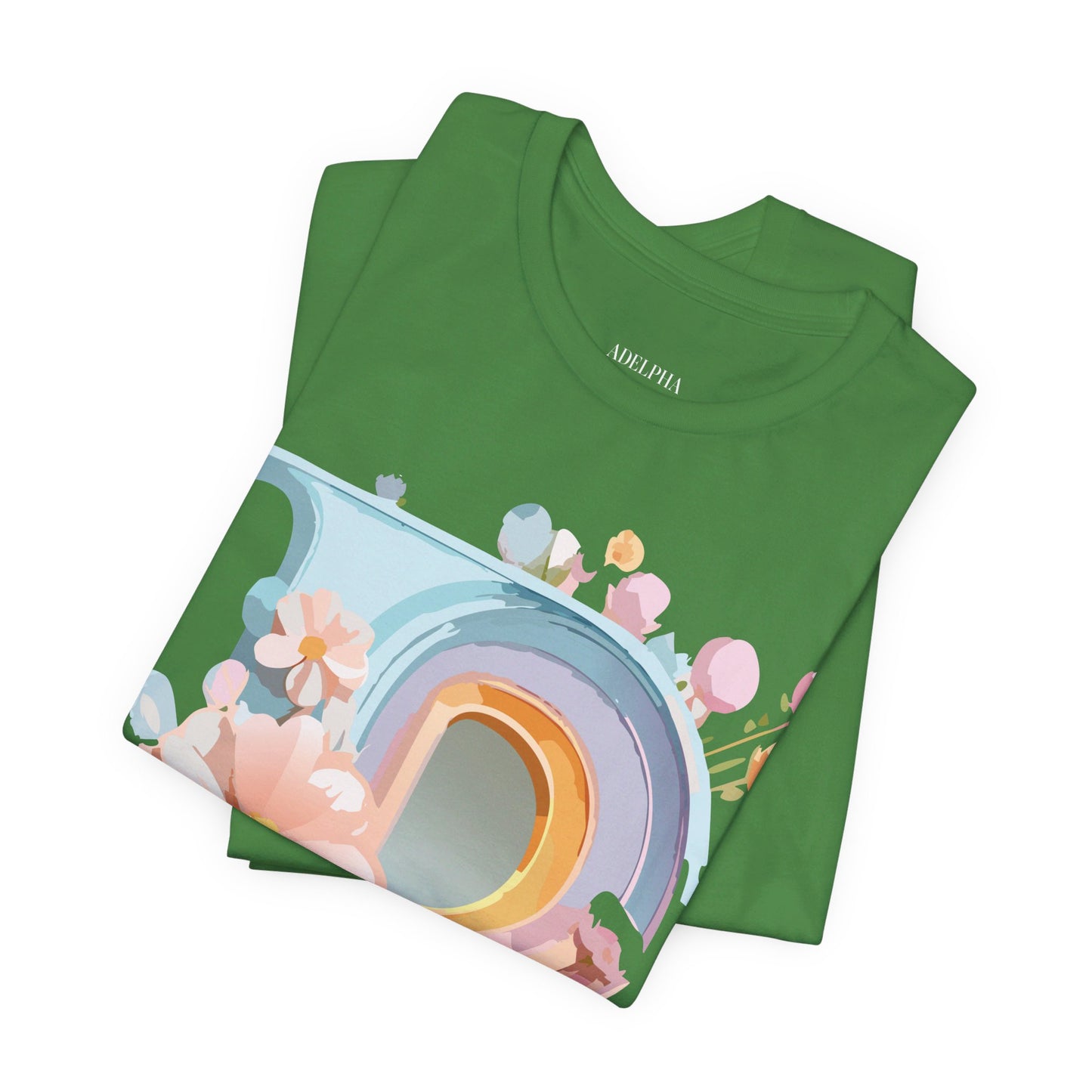 Natural Cotton Tee Shirt - Letters Collection - P Printify