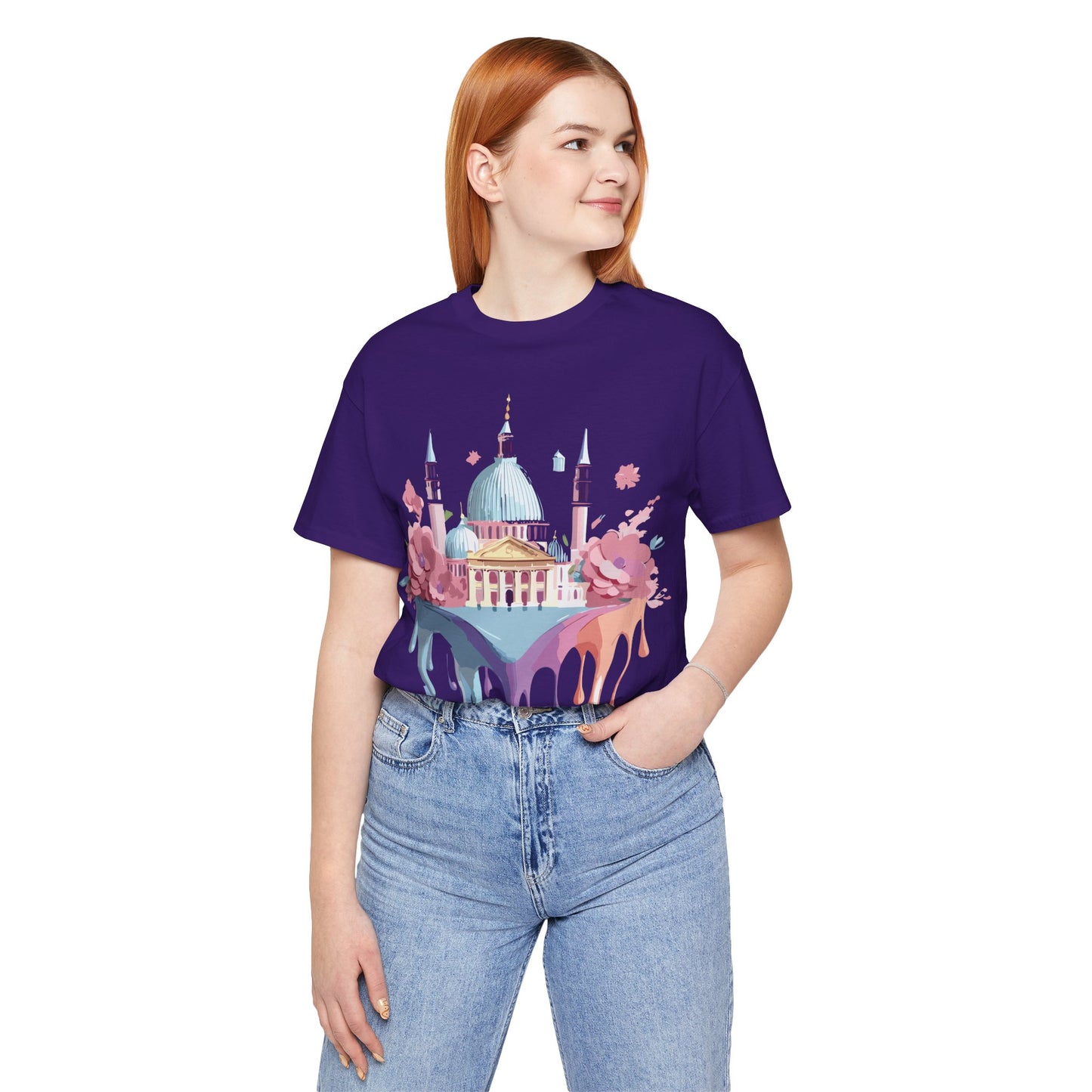 Natural Cotton Tee Shirt - Beautiful Places Collection - Venice Printify