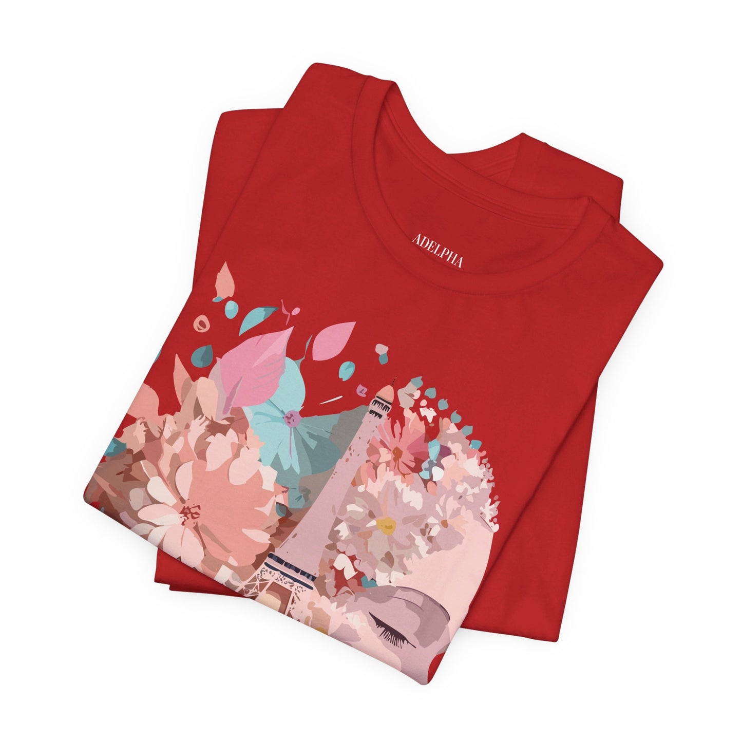 Natural Cotton Tee Shirt - Beautiful Places Collection - Paris Printify