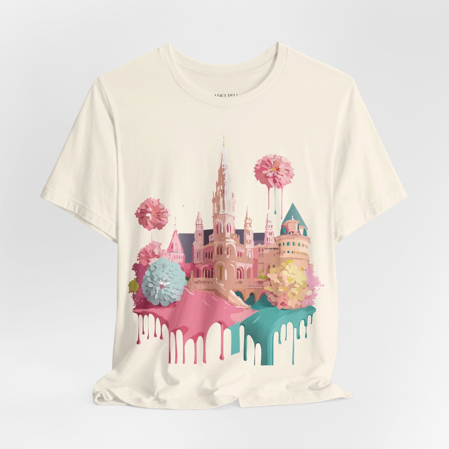 Natural Cotton Tee Shirt - Beautiful Places Collection - Vienna Printify