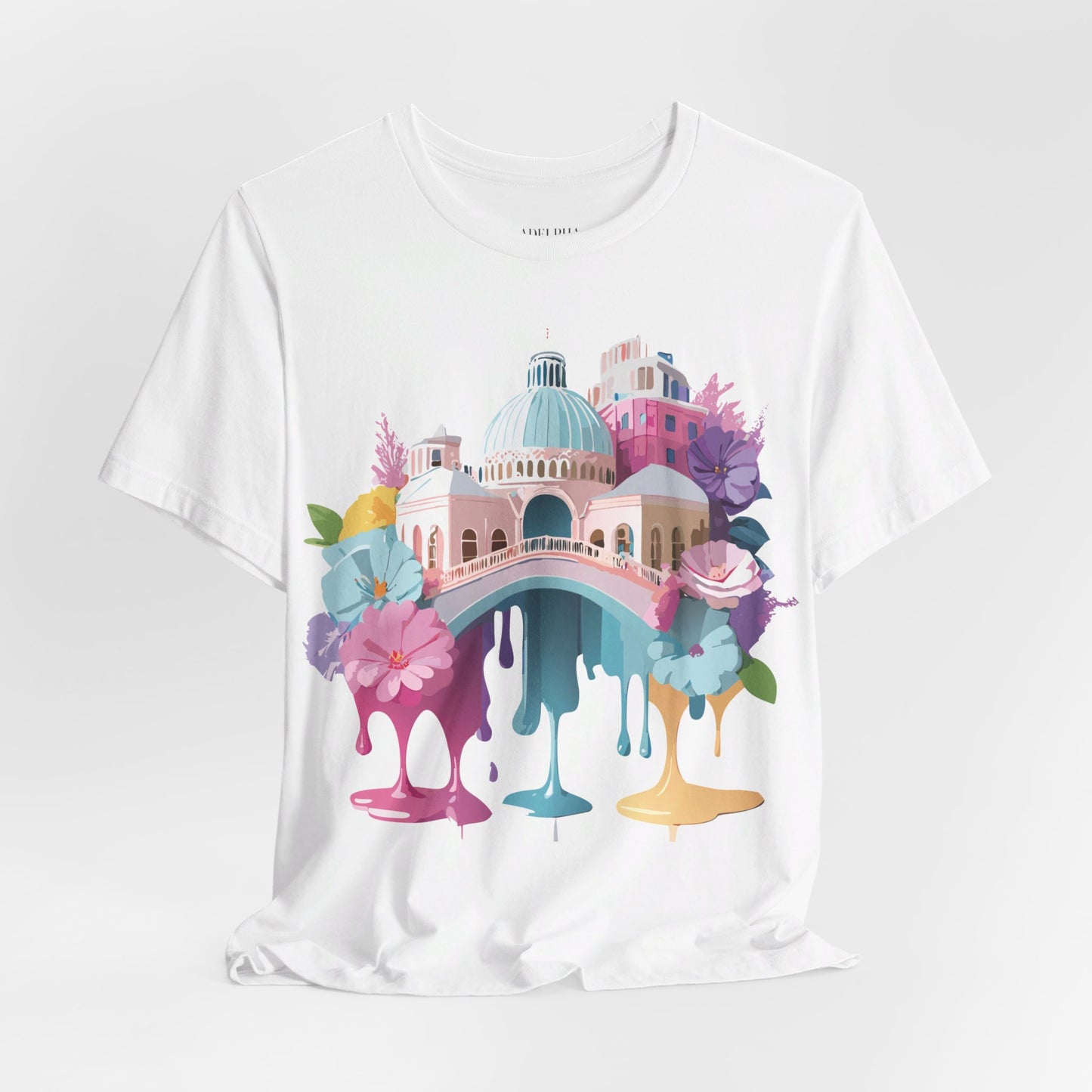 Natural Cotton Tee Shirt - Beautiful Places Collection - Venice Printify