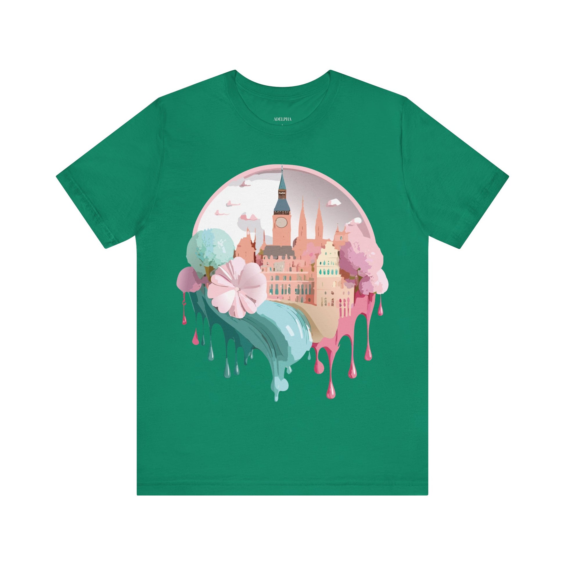Natural Cotton Tee Shirt - Beautiful Places Collection - Prague Printify