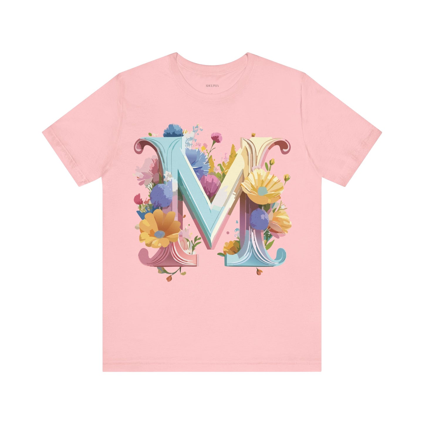Natural Cotton Tee Shirt - Letters Collection - M Printify