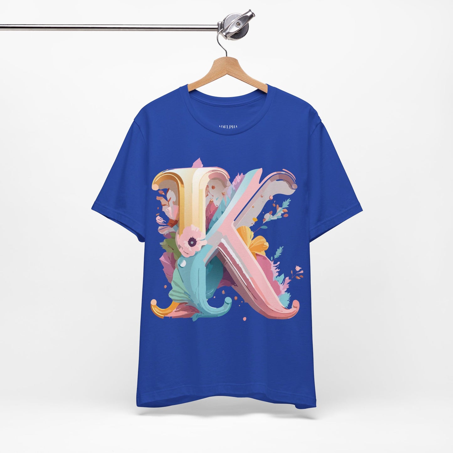 Natural Cotton Tee Shirt - Letters Collection - K Printify