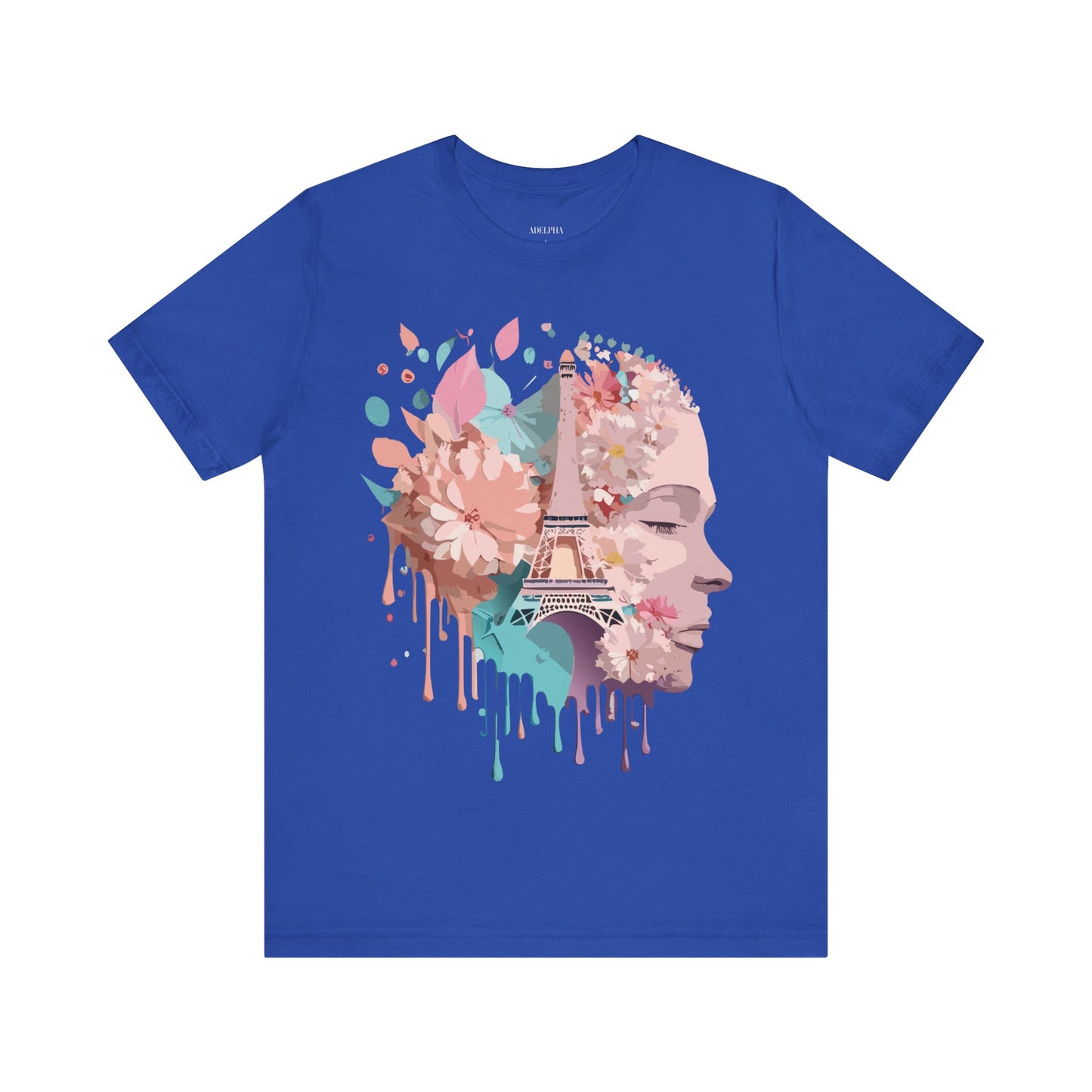 Natural Cotton Tee Shirt - Beautiful Places Collection - Paris Printify