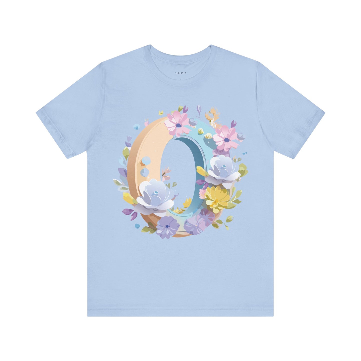 Natural Cotton Tee Shirt - Letters Collection - O Printify