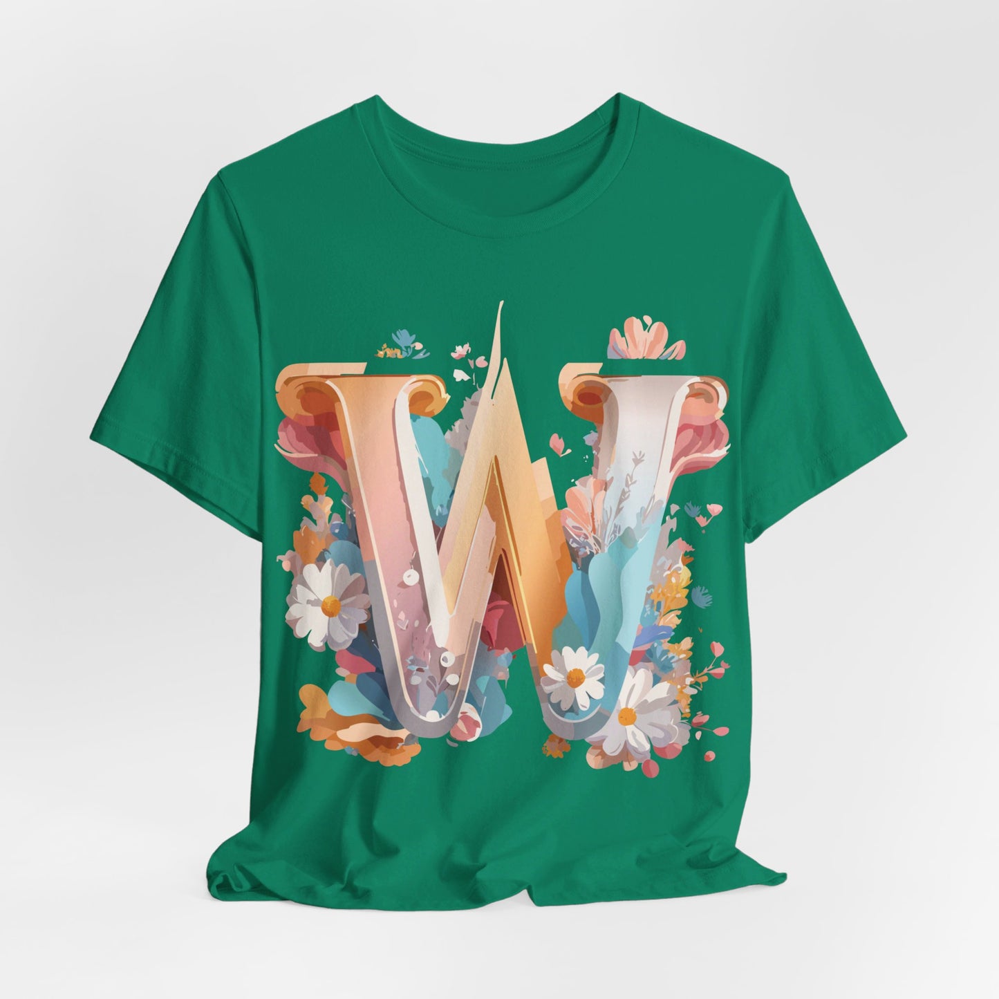 Natural Cotton Tee Shirt - Letters Collection - W Printify