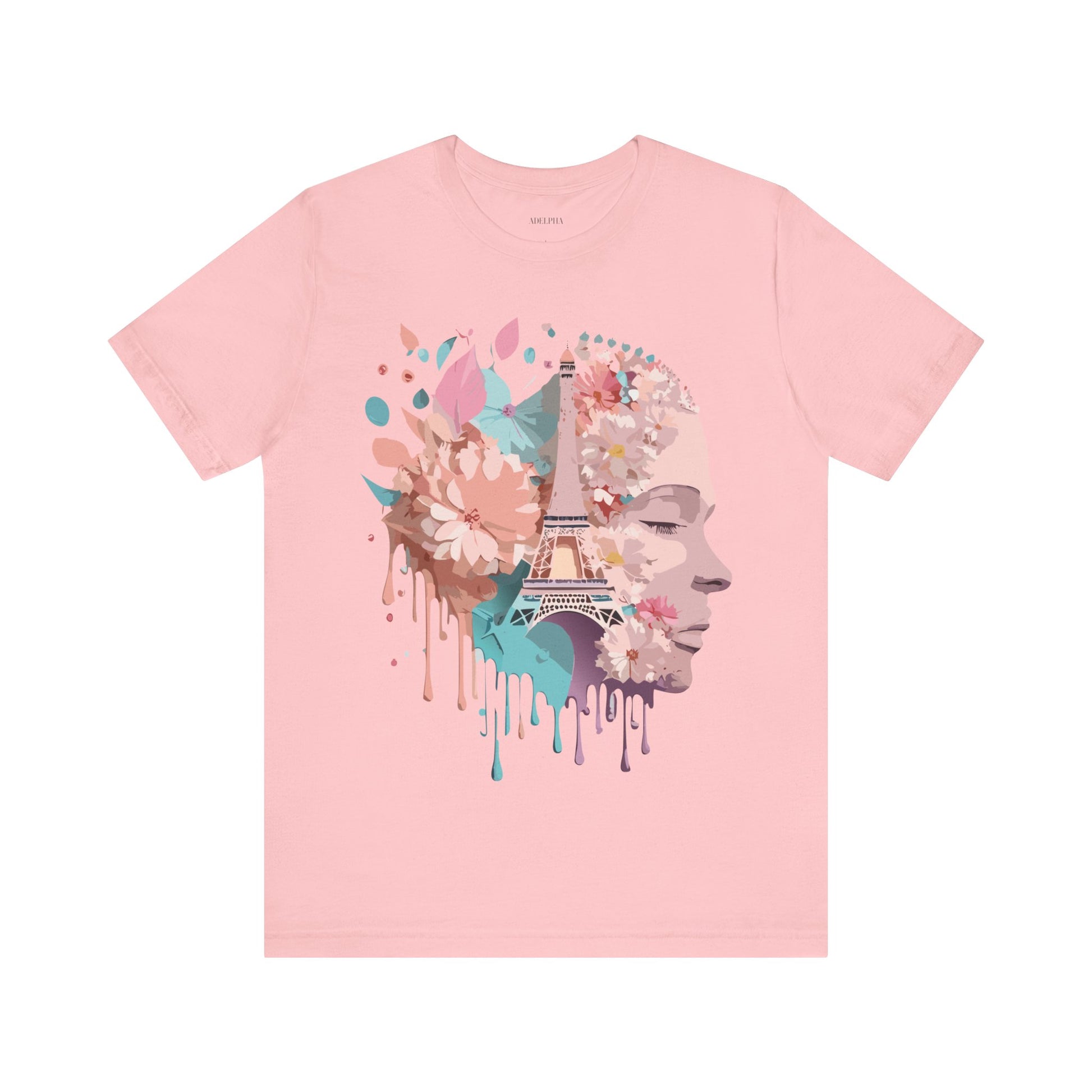 Natural Cotton Tee Shirt - Beautiful Places Collection - Paris Printify