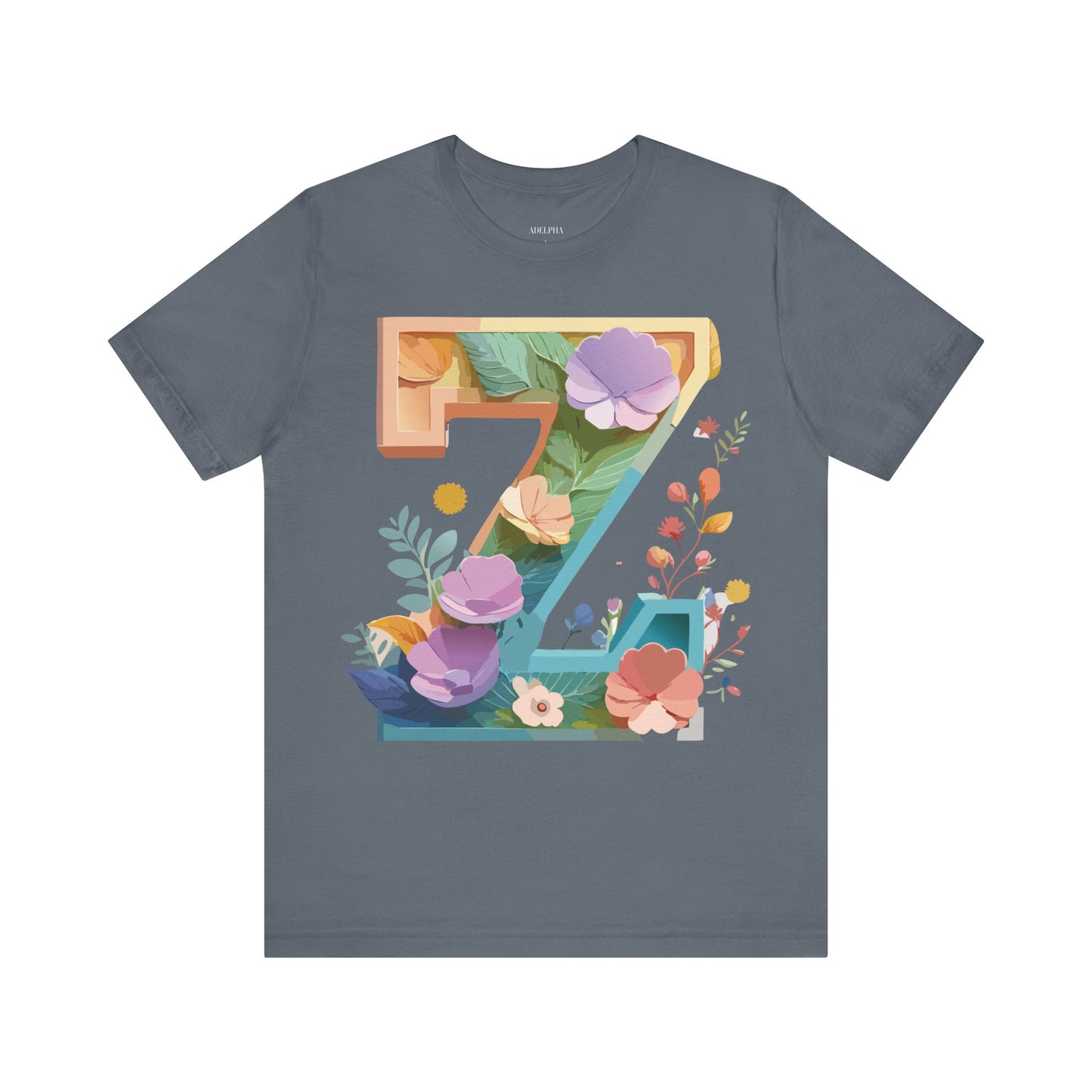 Natural Cotton Tee Shirt - Letters Collection - Z Printify