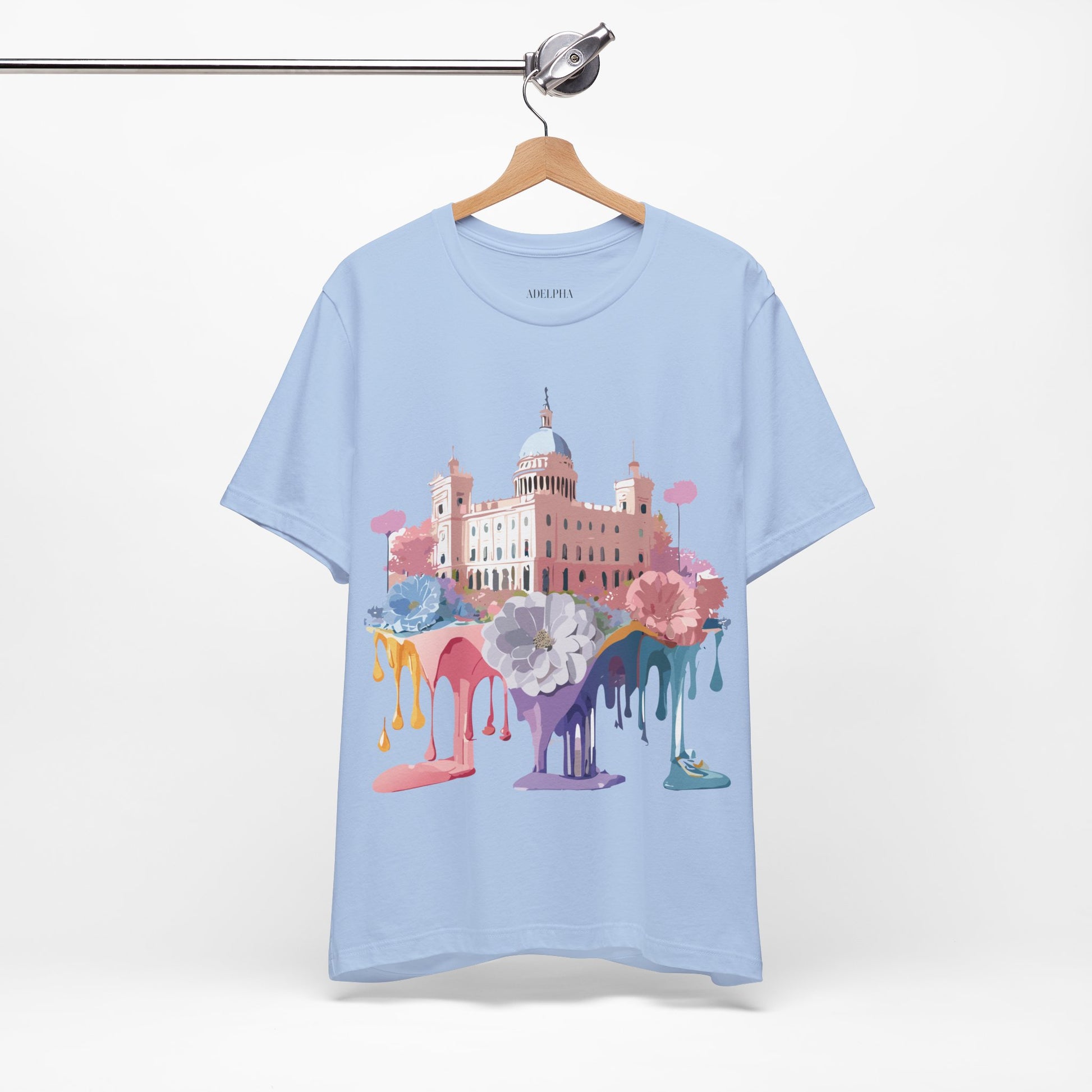 Natural Cotton Tee Shirt - Beautiful Places Collection - Madrid Printify