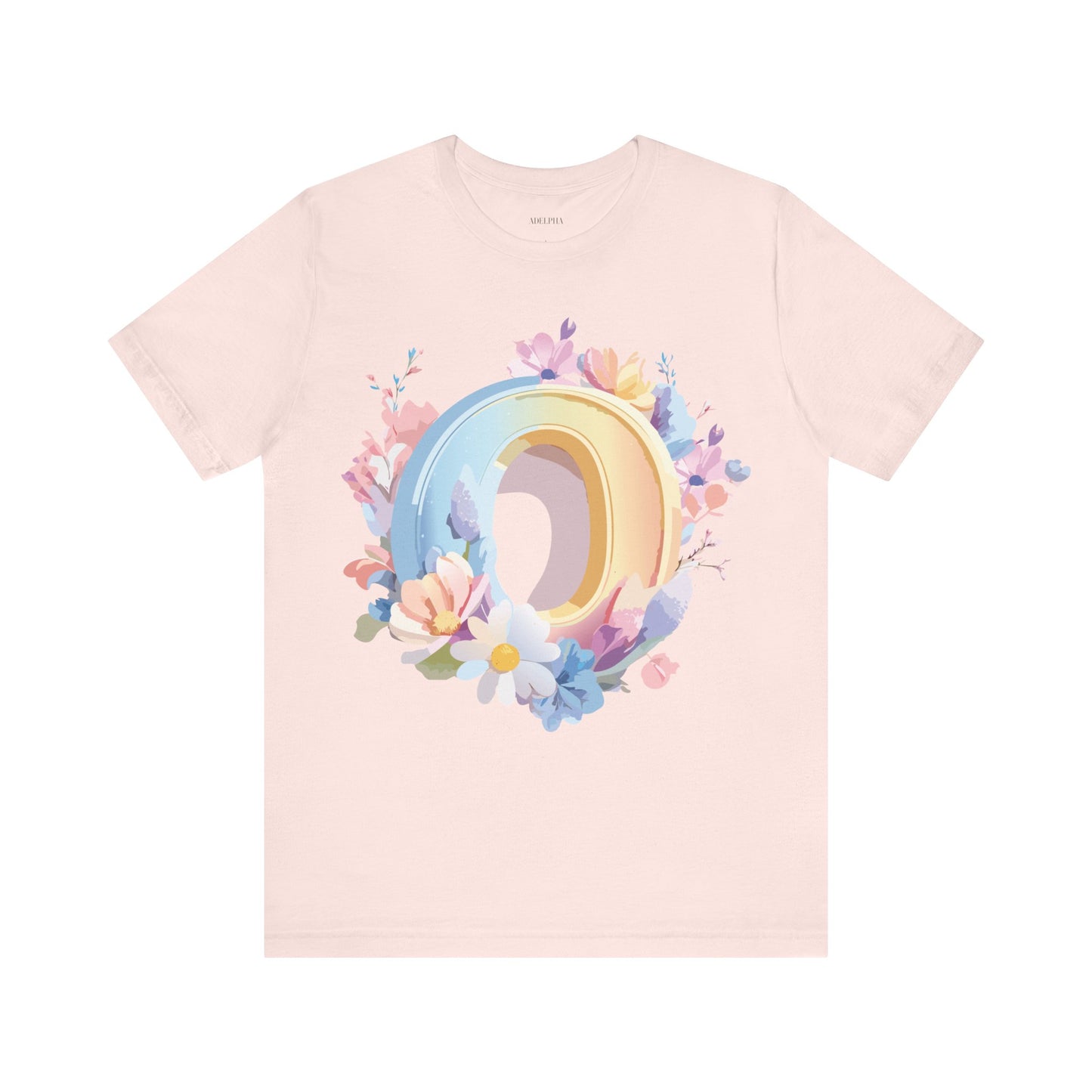 Natural Cotton Tee Shirt - Letters Collection - O Printify