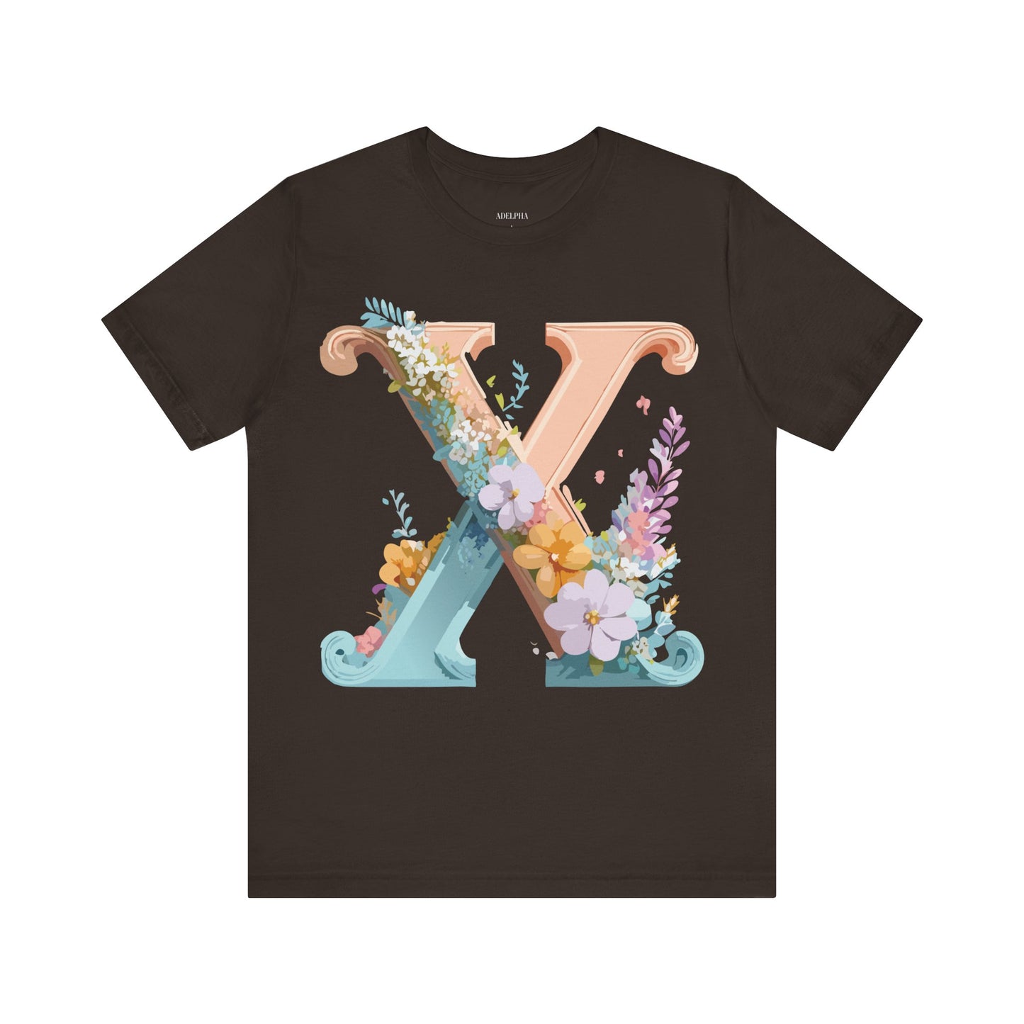Natural Cotton Tee Shirt - Letters Collection - X Printify