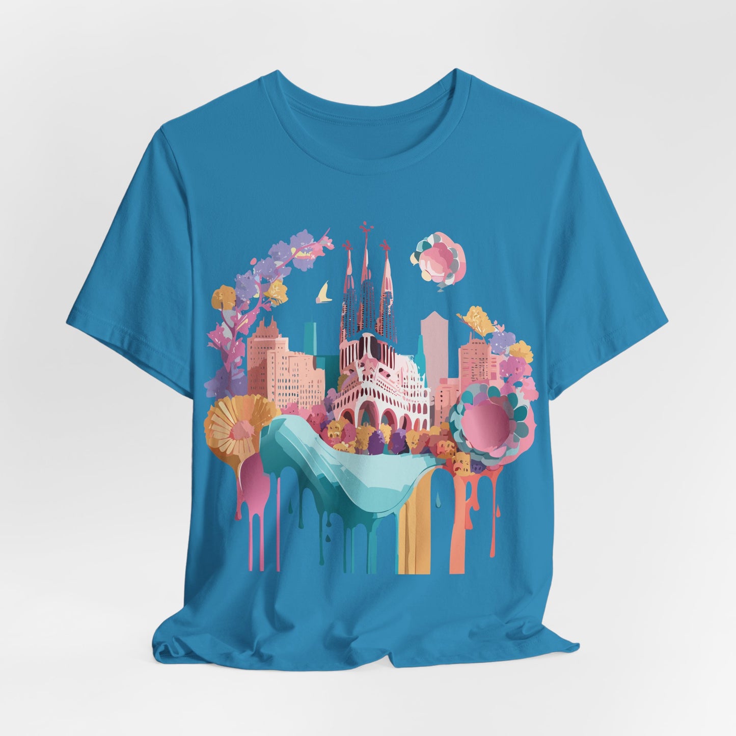 Tourist Shirt, Shirt with Barcelona - ADELPHA