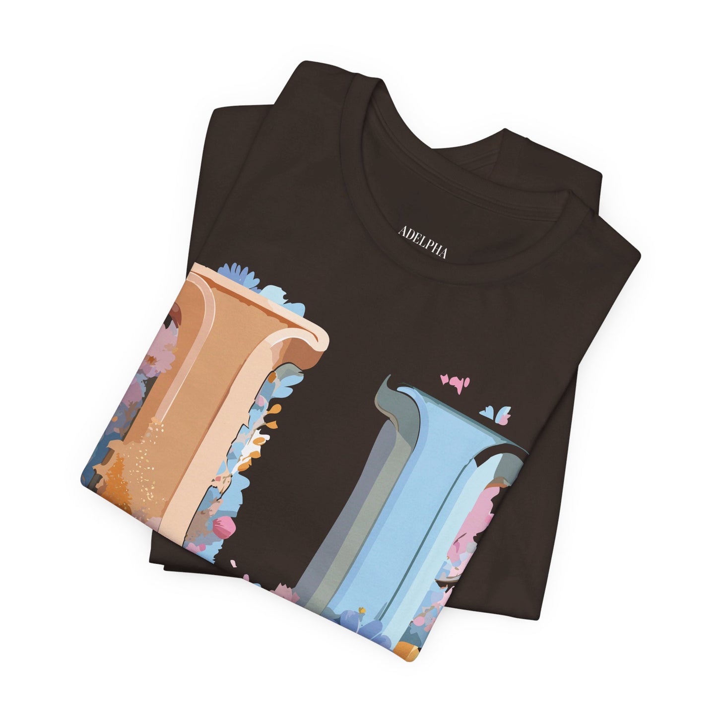 Natural Cotton Tee Shirt - Letters Collection - U Printify