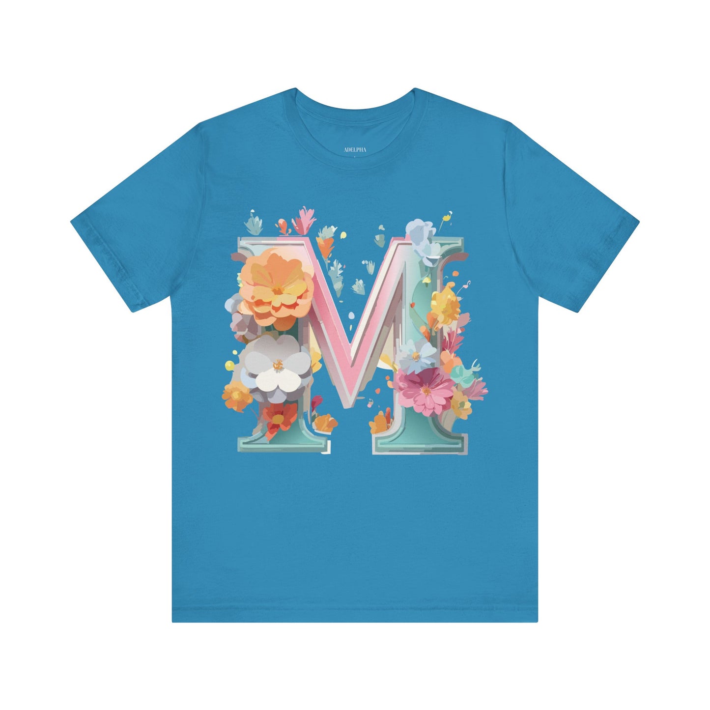 Natural Cotton Tee Shirt - Letters Collection - M Printify