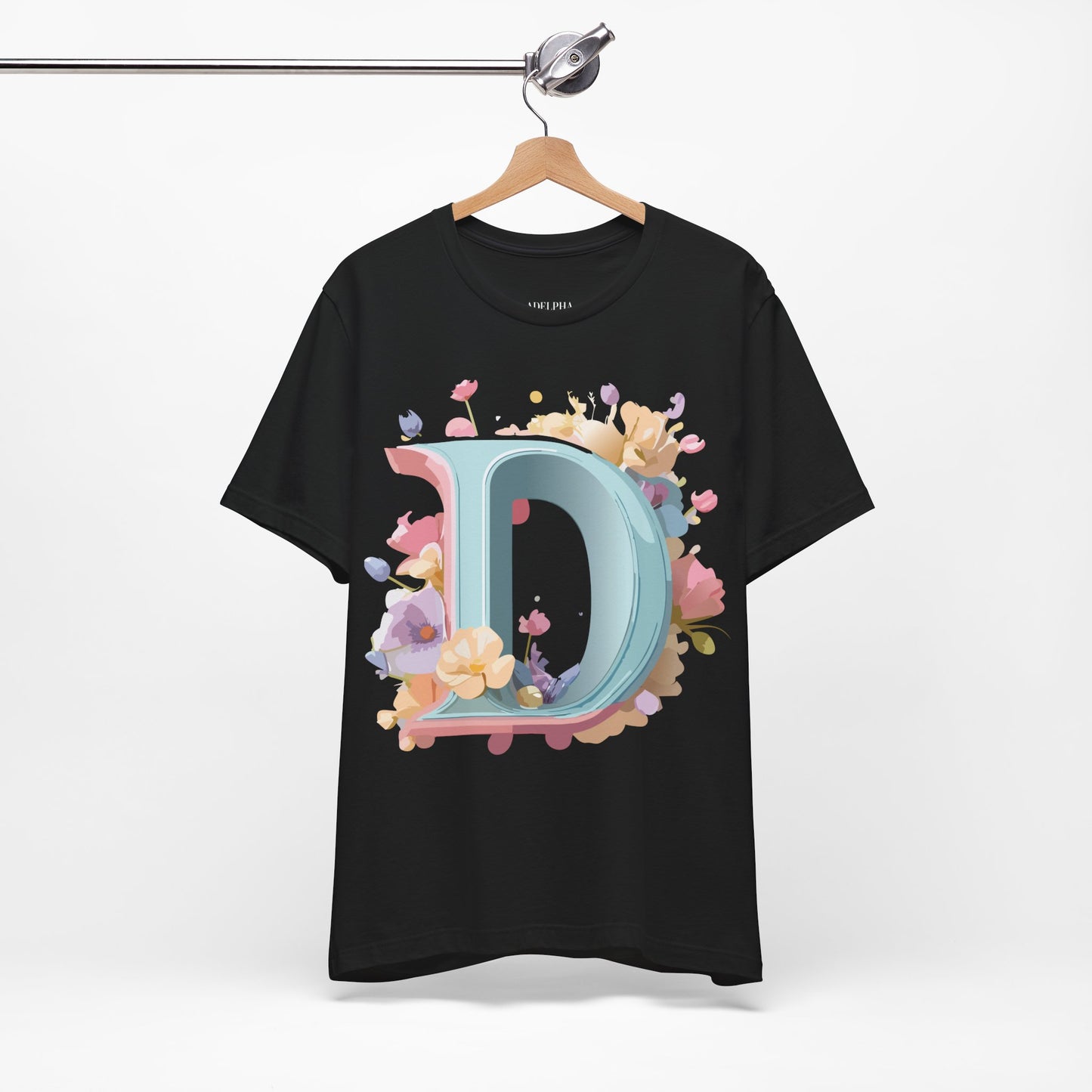 Natural Cotton Tee Shirt - Letters Collection - D Printify