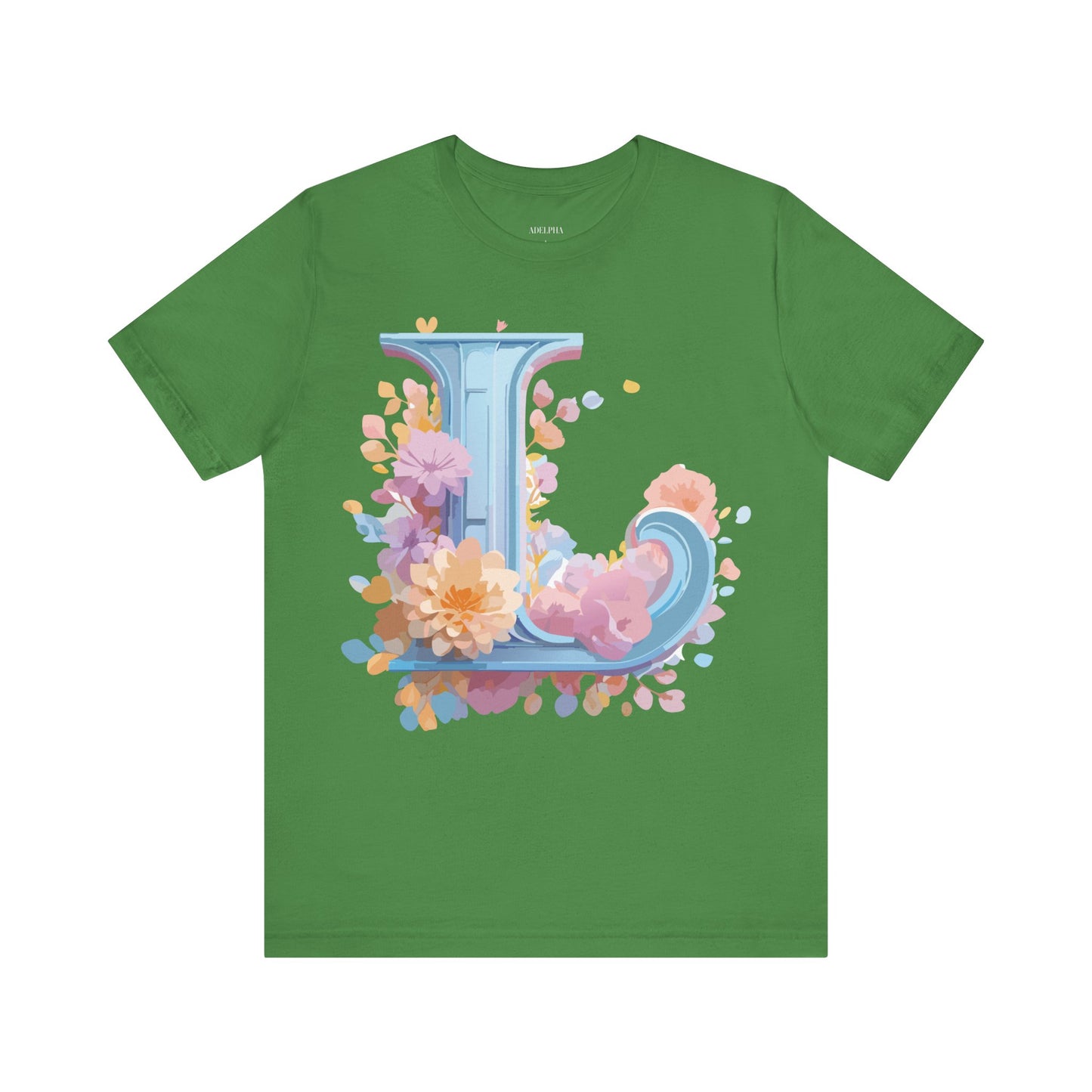 Natural Cotton Tee Shirt - Letters Collection - L Printify