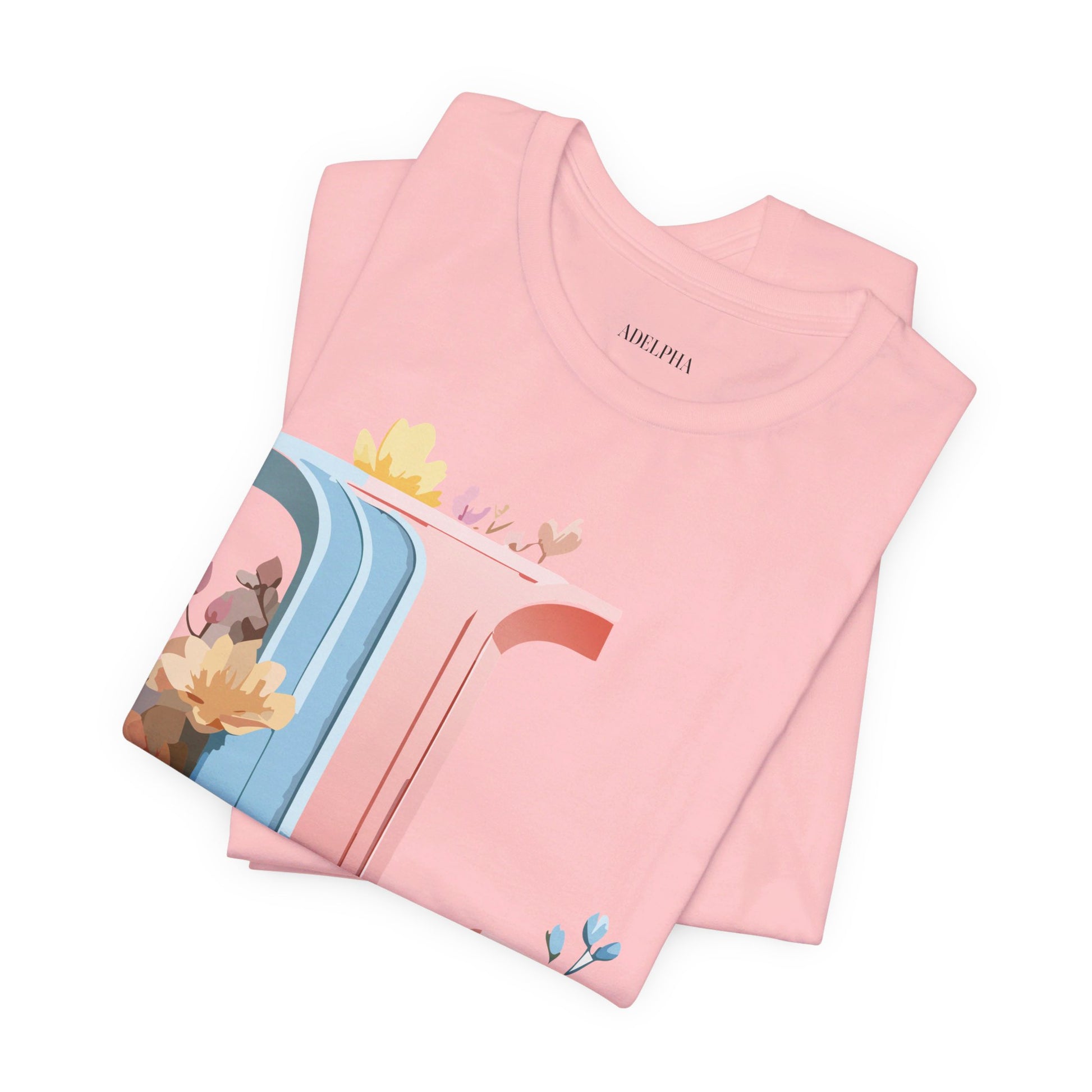 Natural Cotton Tee Shirt - Letters Collection - L Printify