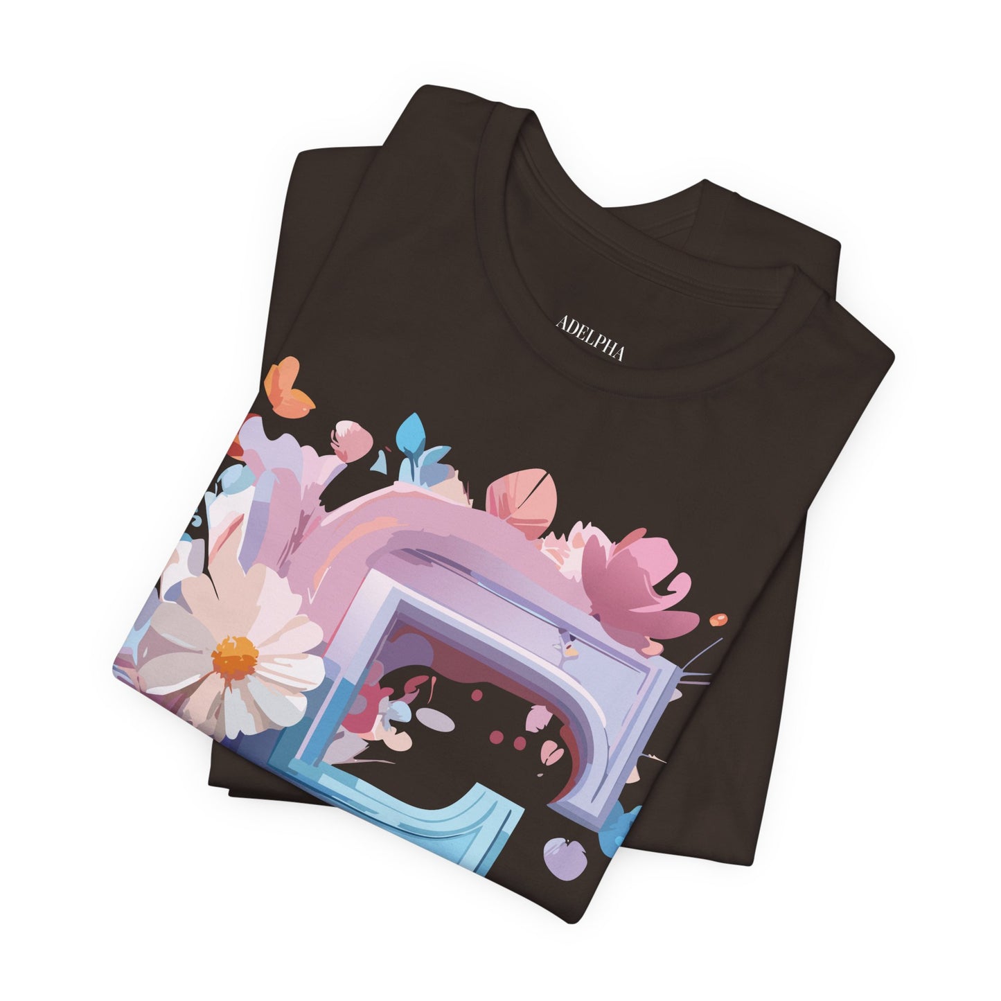 Natural Cotton Tee Shirt - Letters Collection - F Printify