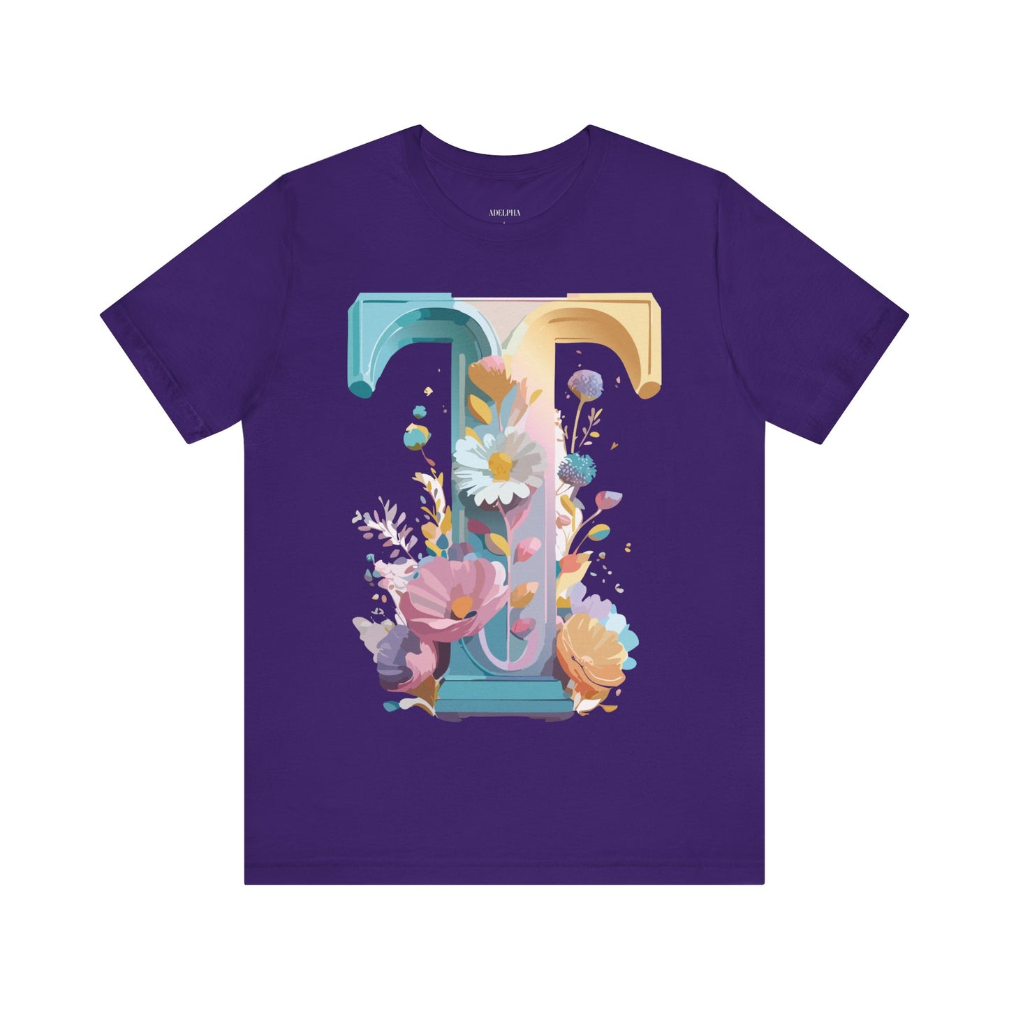 Natural Cotton Tee Shirt - Letters Collection - T Printify