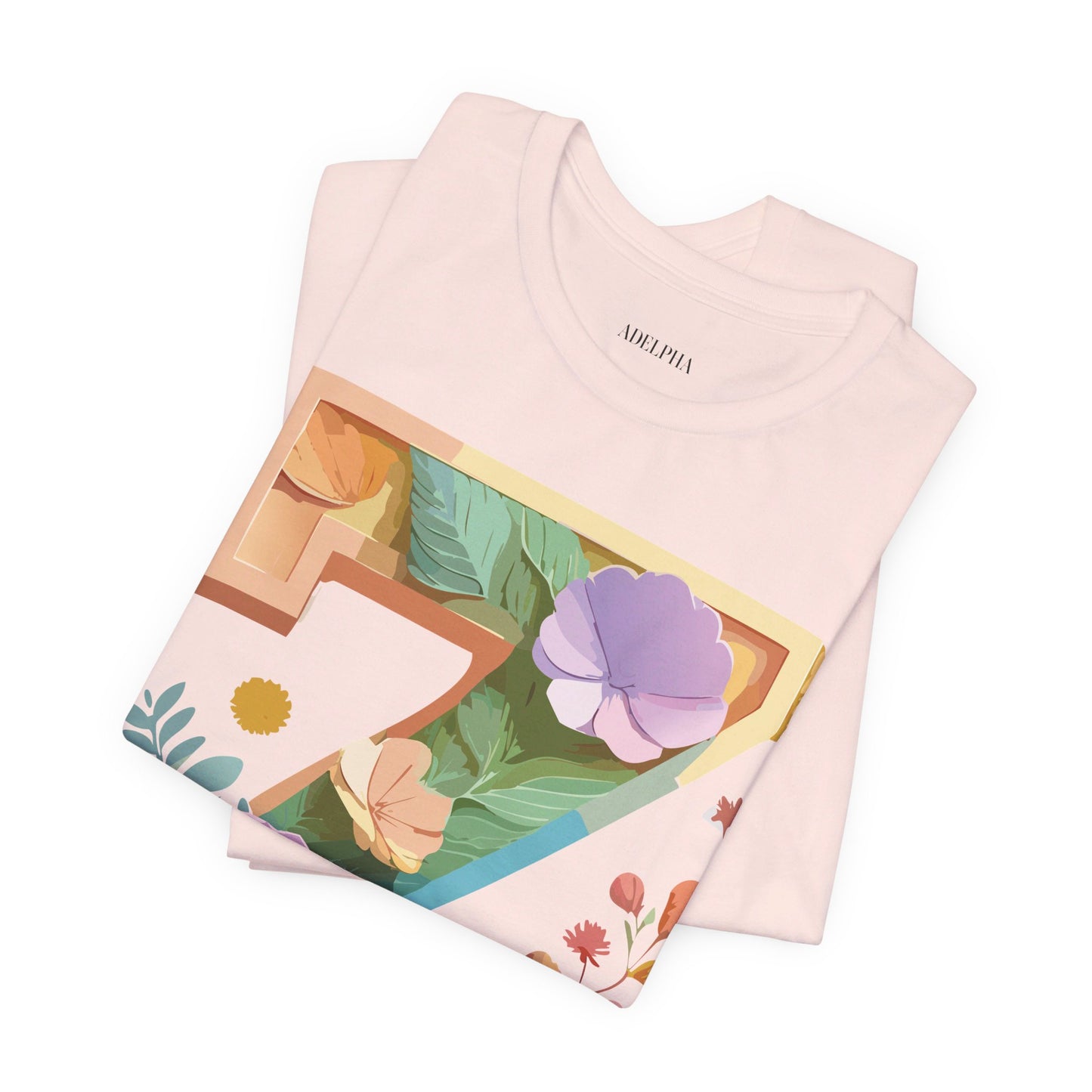 Natural Cotton Tee Shirt - Letters Collection - Z Printify