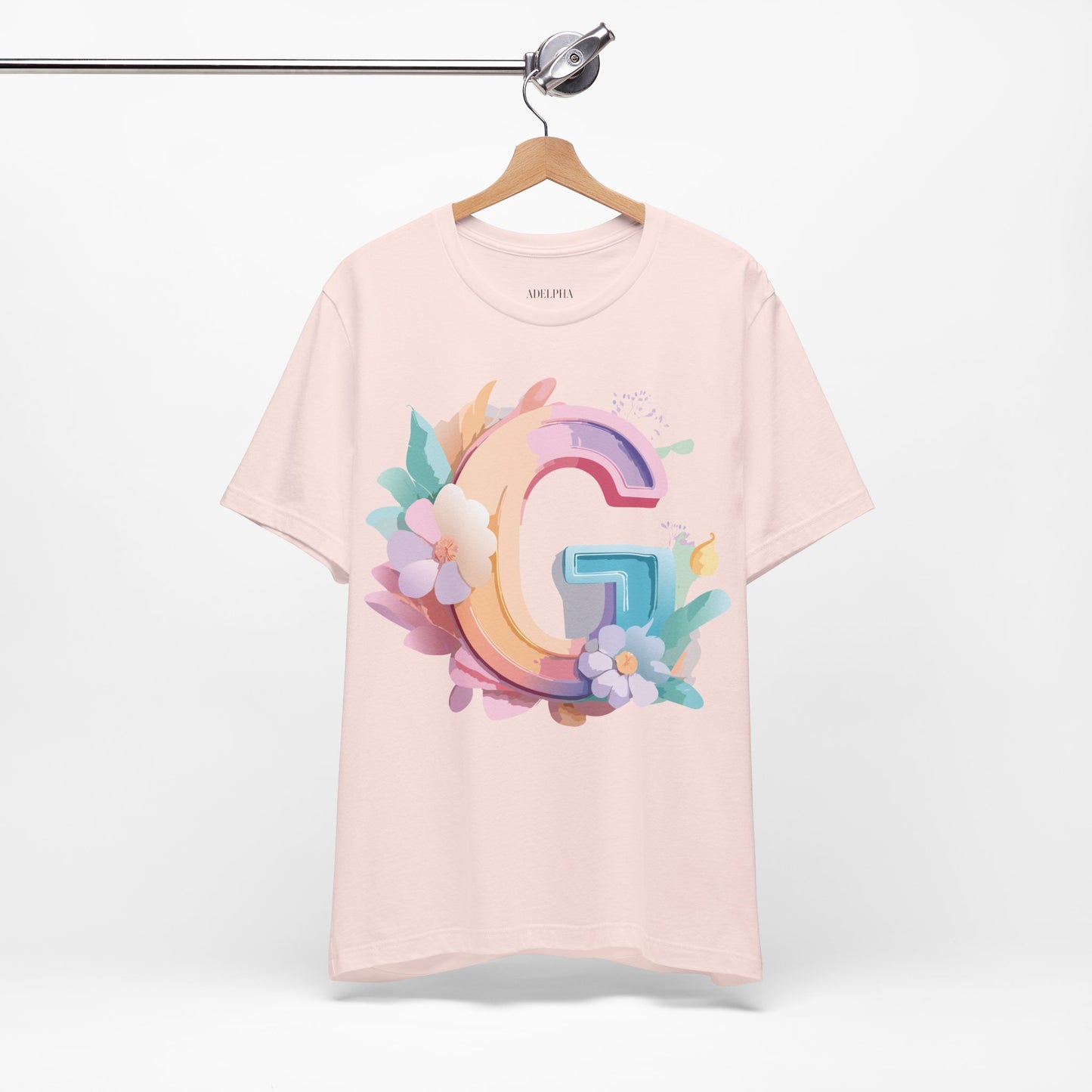 Natural Cotton Tee Shirt - Letters Collection - G Printify