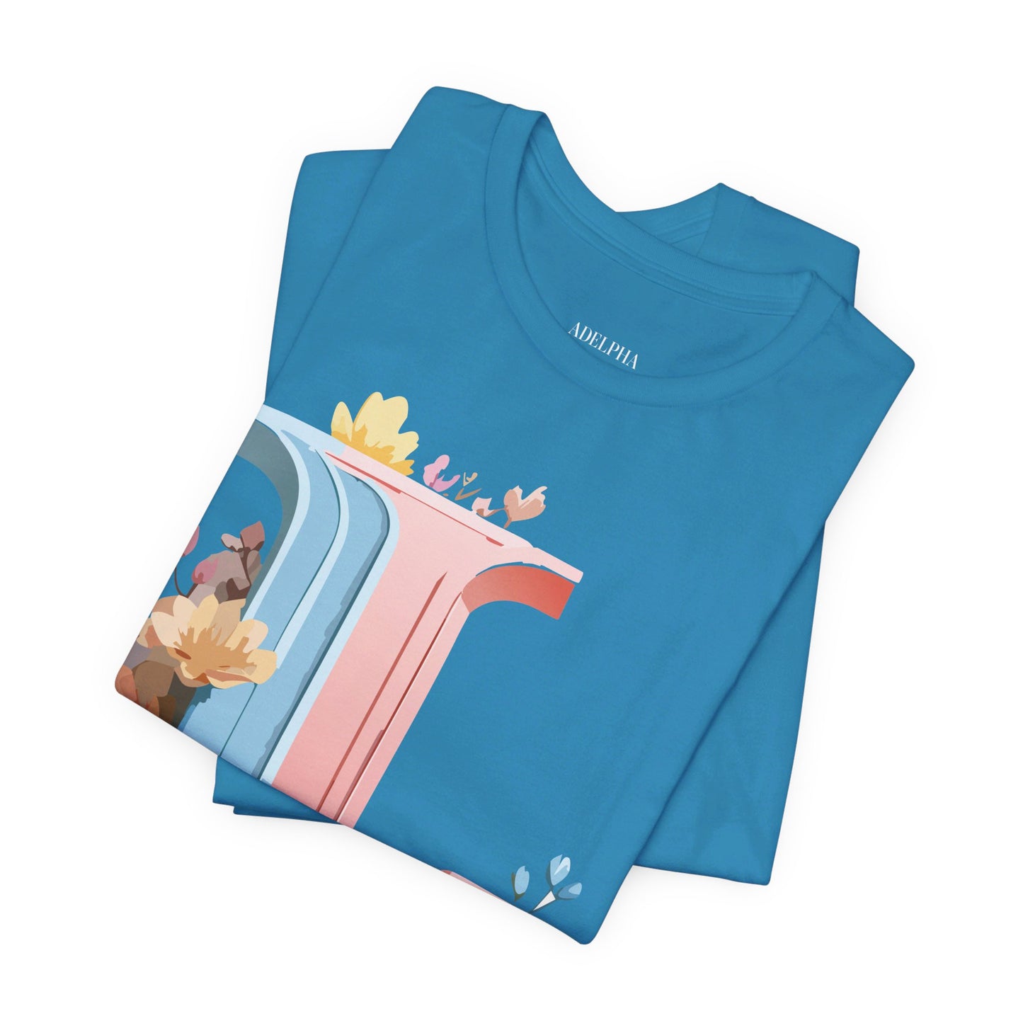 Natural Cotton Tee Shirt - Letters Collection - L Printify