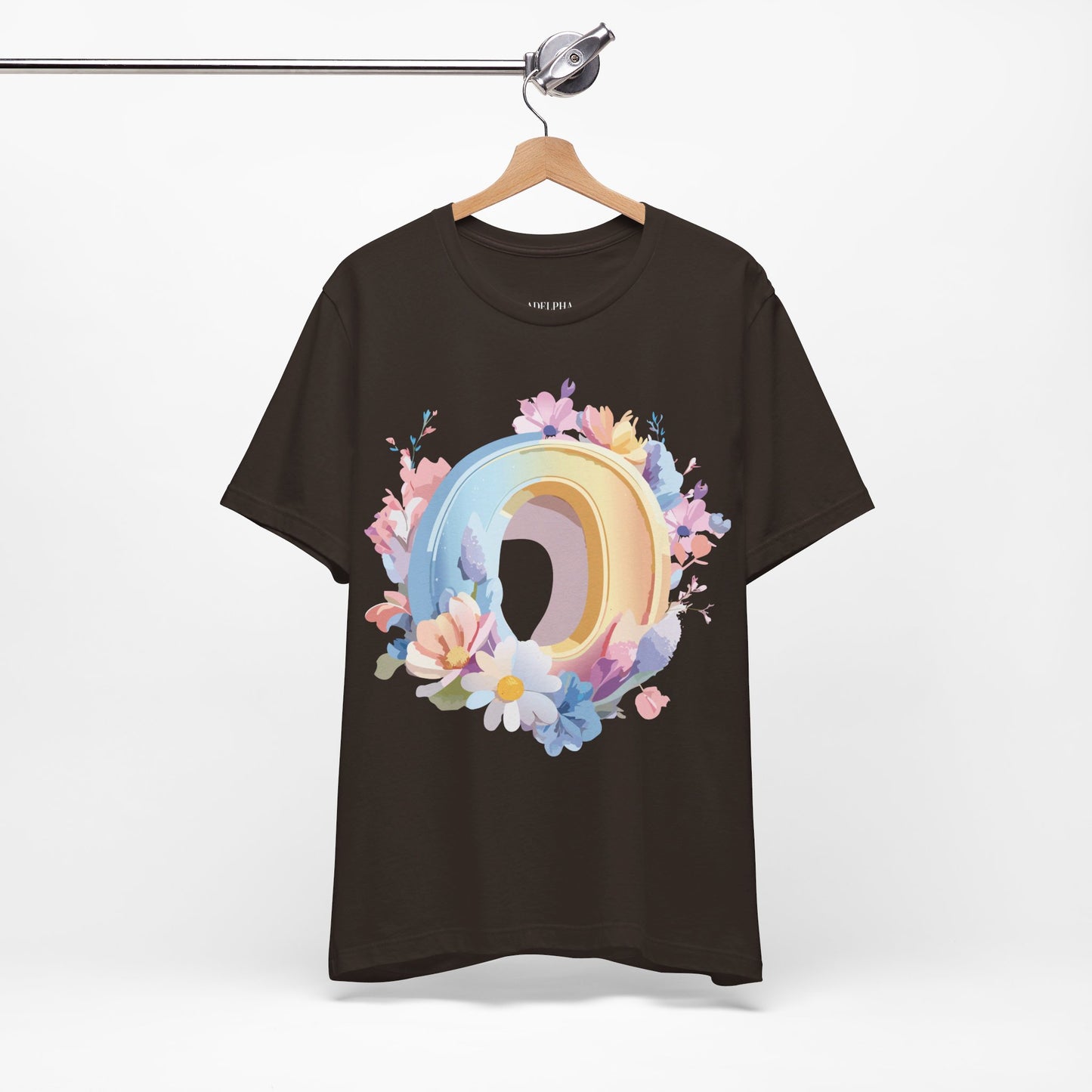 Natural Cotton Tee Shirt - Letters Collection - O Printify