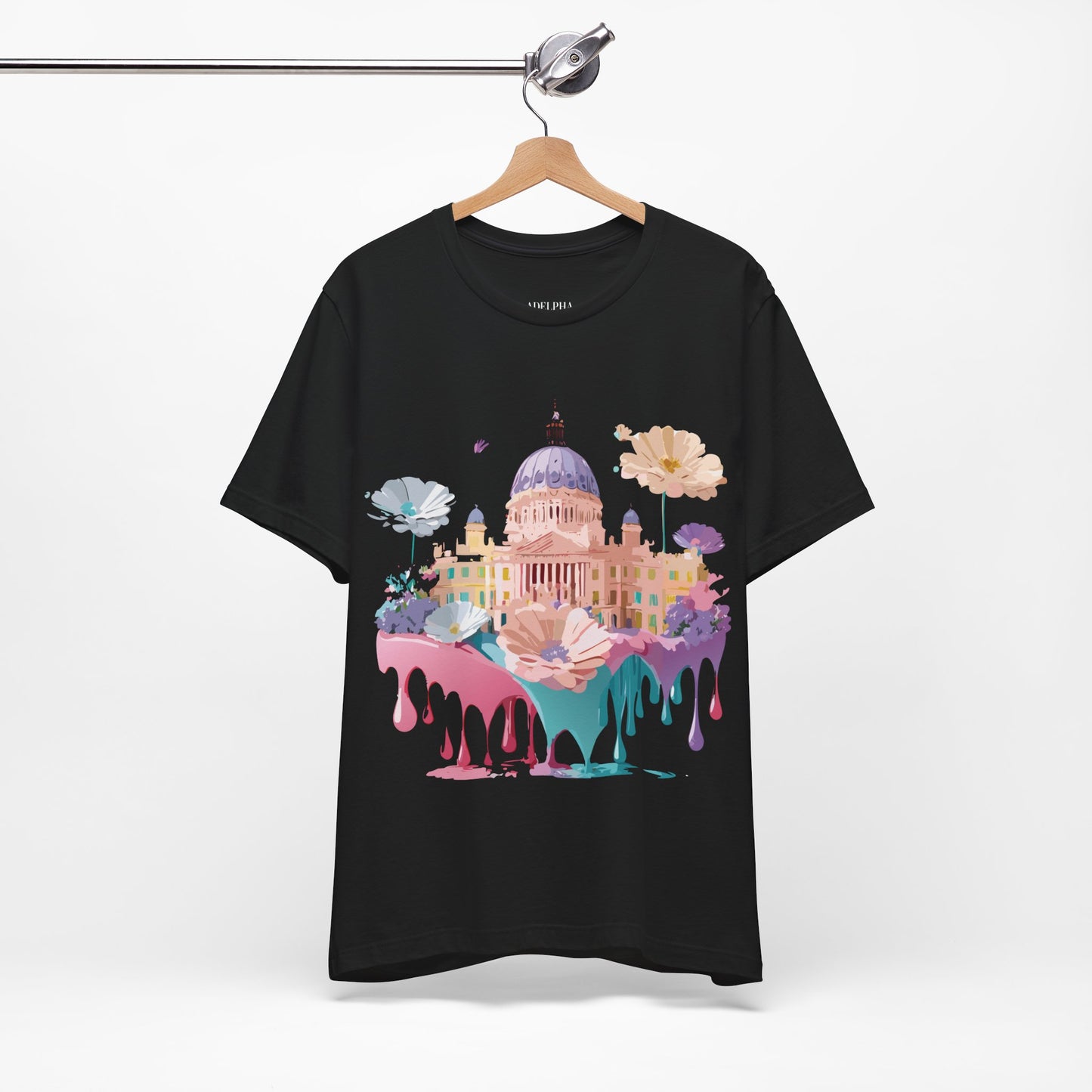 Natural Cotton Tee Shirt - Beautiful Places Collection - Madrid Printify