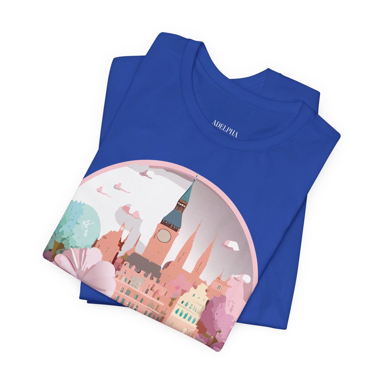 Natural Cotton Tee Shirt - Beautiful Places Collection - Prague Printify