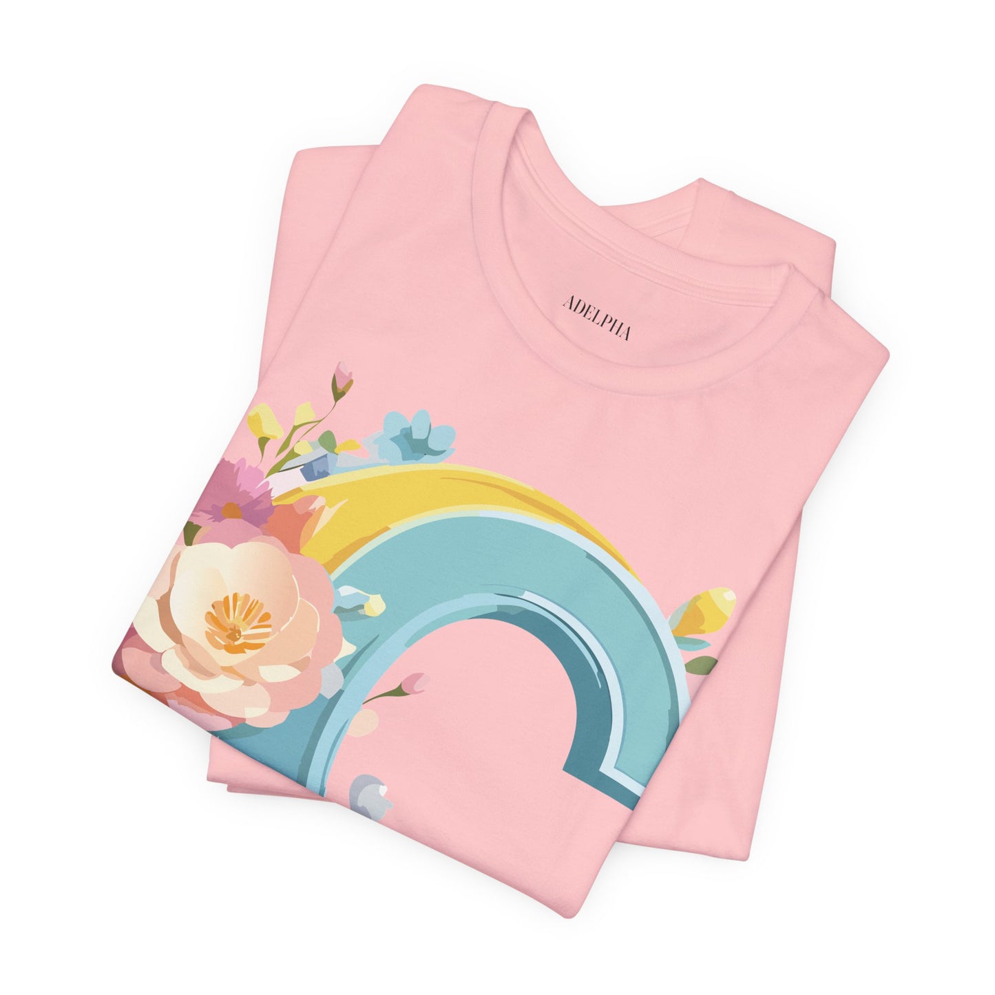 Natural Cotton Tee Shirt - Letters Collection - C Printify