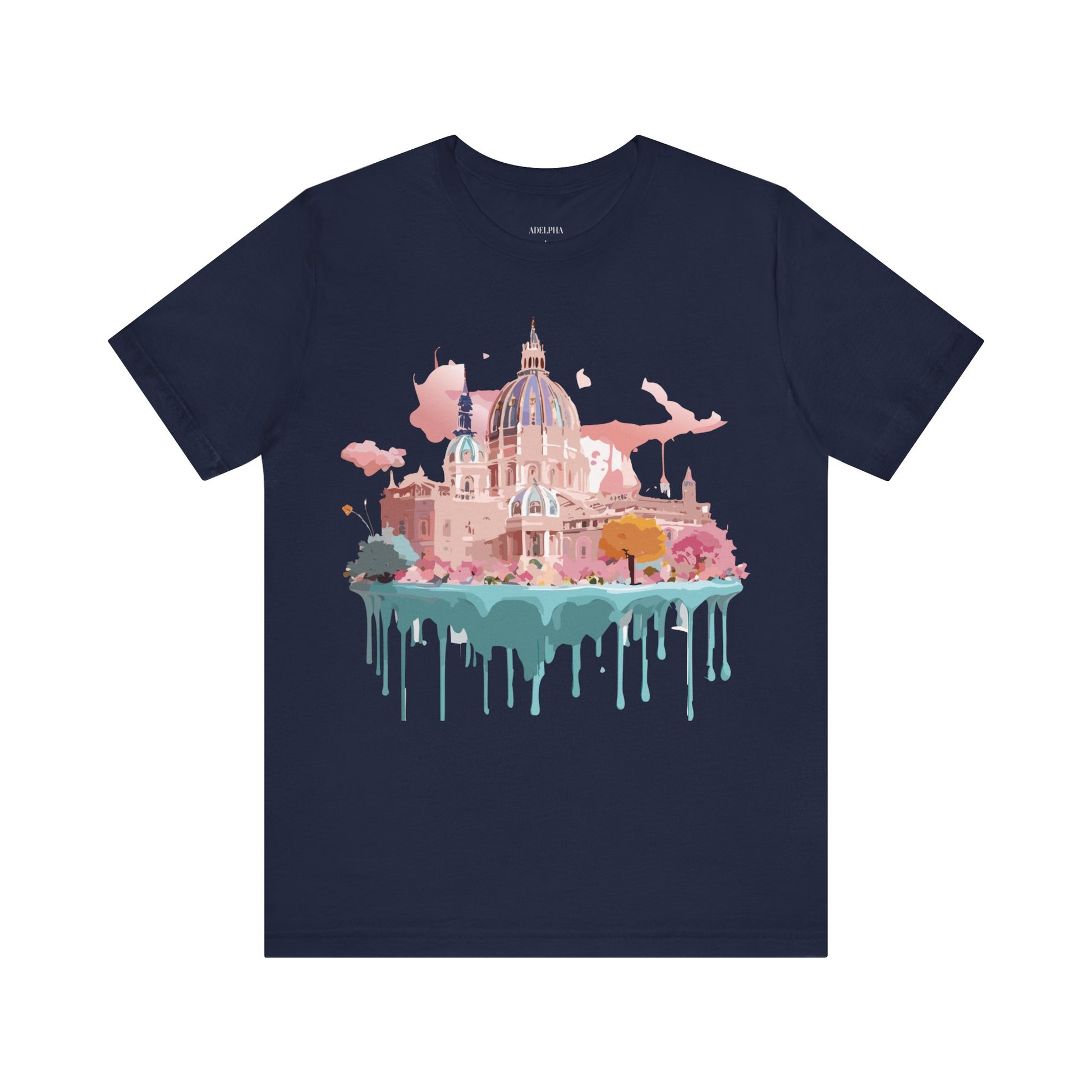 Natural Cotton Tee Shirt - Beautiful Places Collection - Vienna Printify