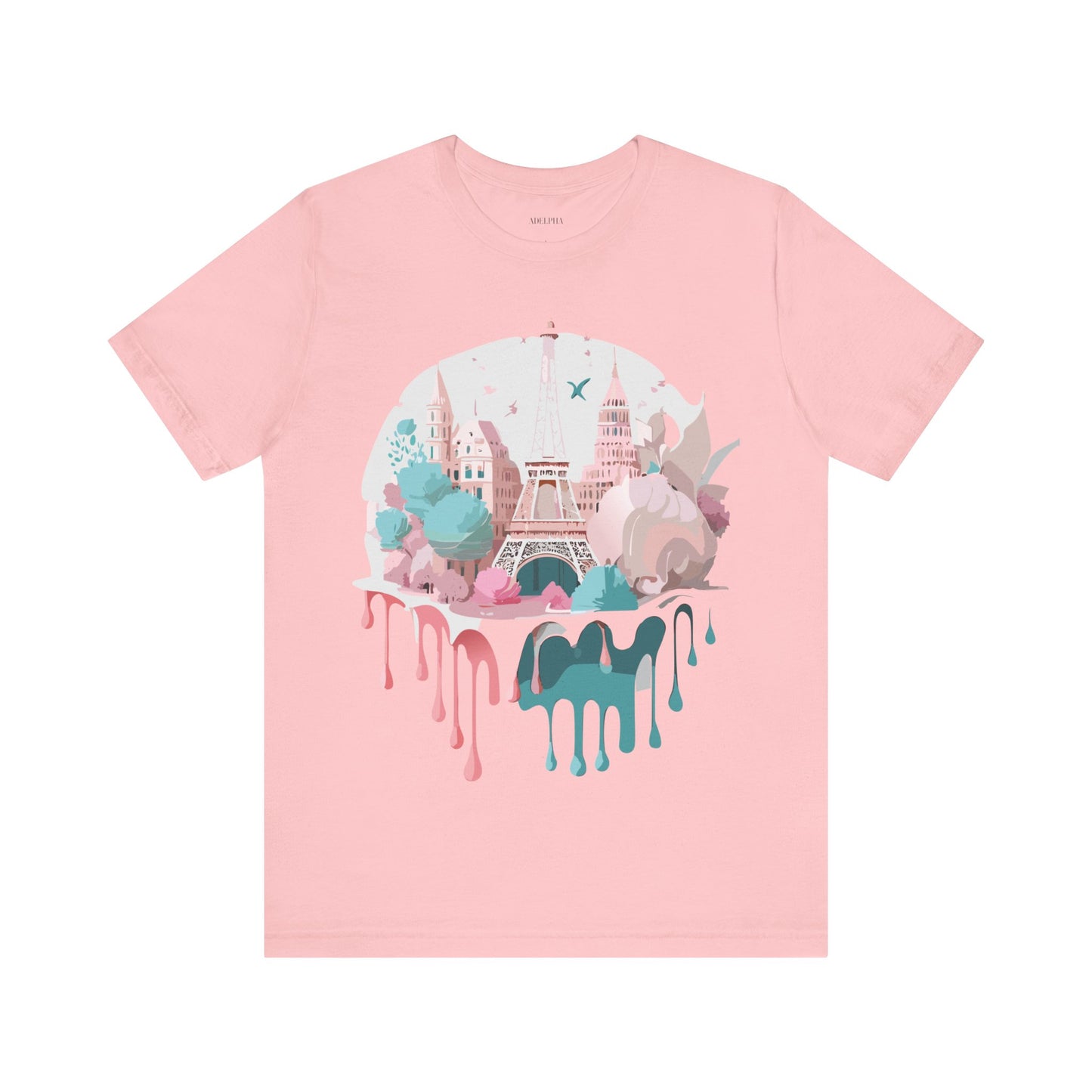 Natural Cotton Tee Shirt - Beautiful Places Collection - Paris Printify