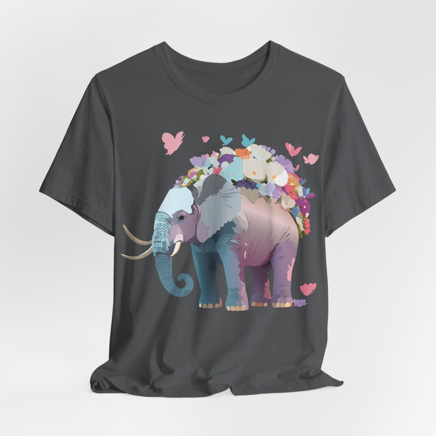 Natural Cotton Tee Shirt with Elephant Printify