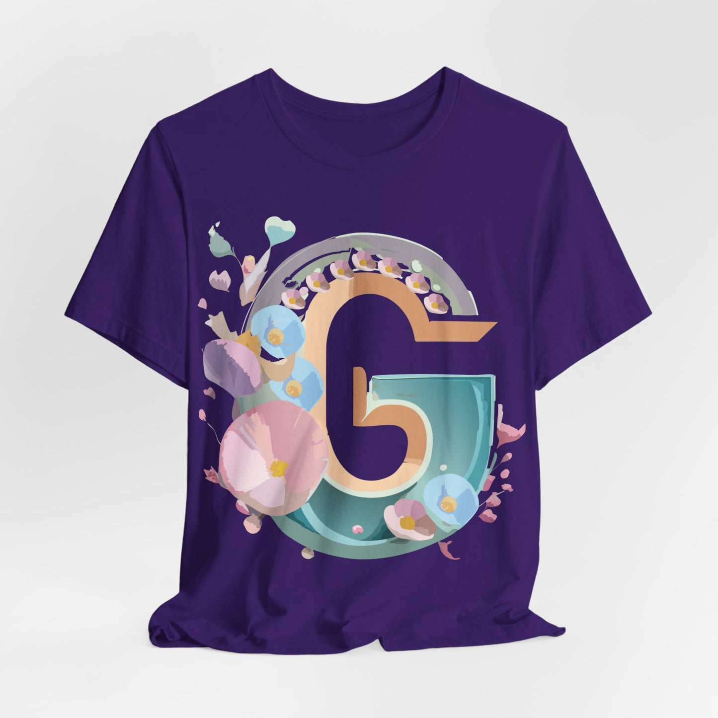 Natural Cotton Tee Shirt - Letters Collection - G Printify