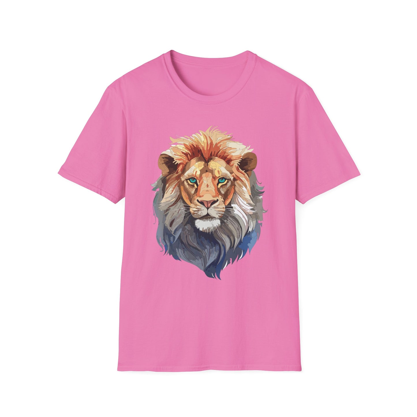 Lion Shirt, Shirt with Lion, Floral Lion Tee, Shirt with Animals