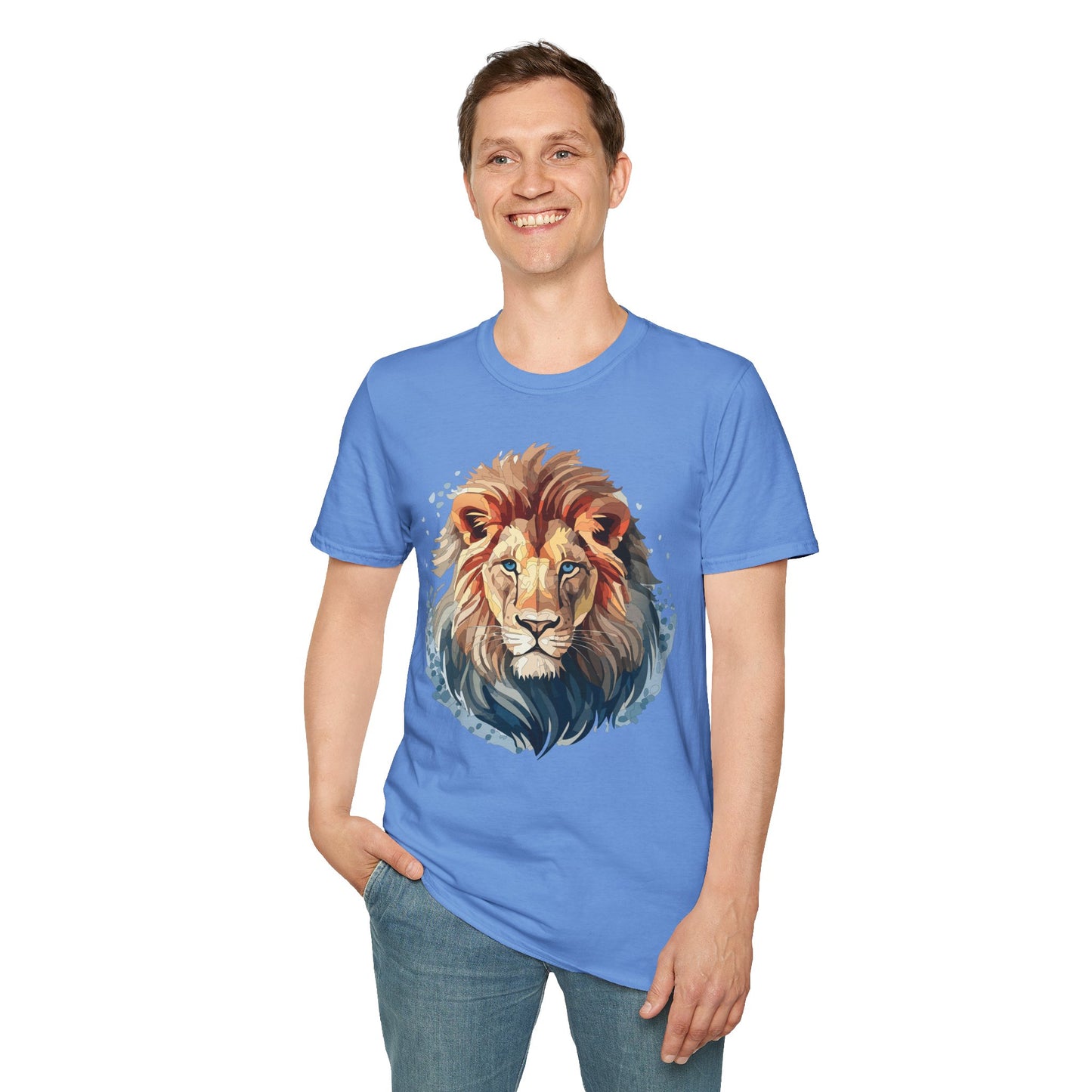 Lion Shirt, Shirt with Lion, Floral Lion Tee, Shirt with Animals