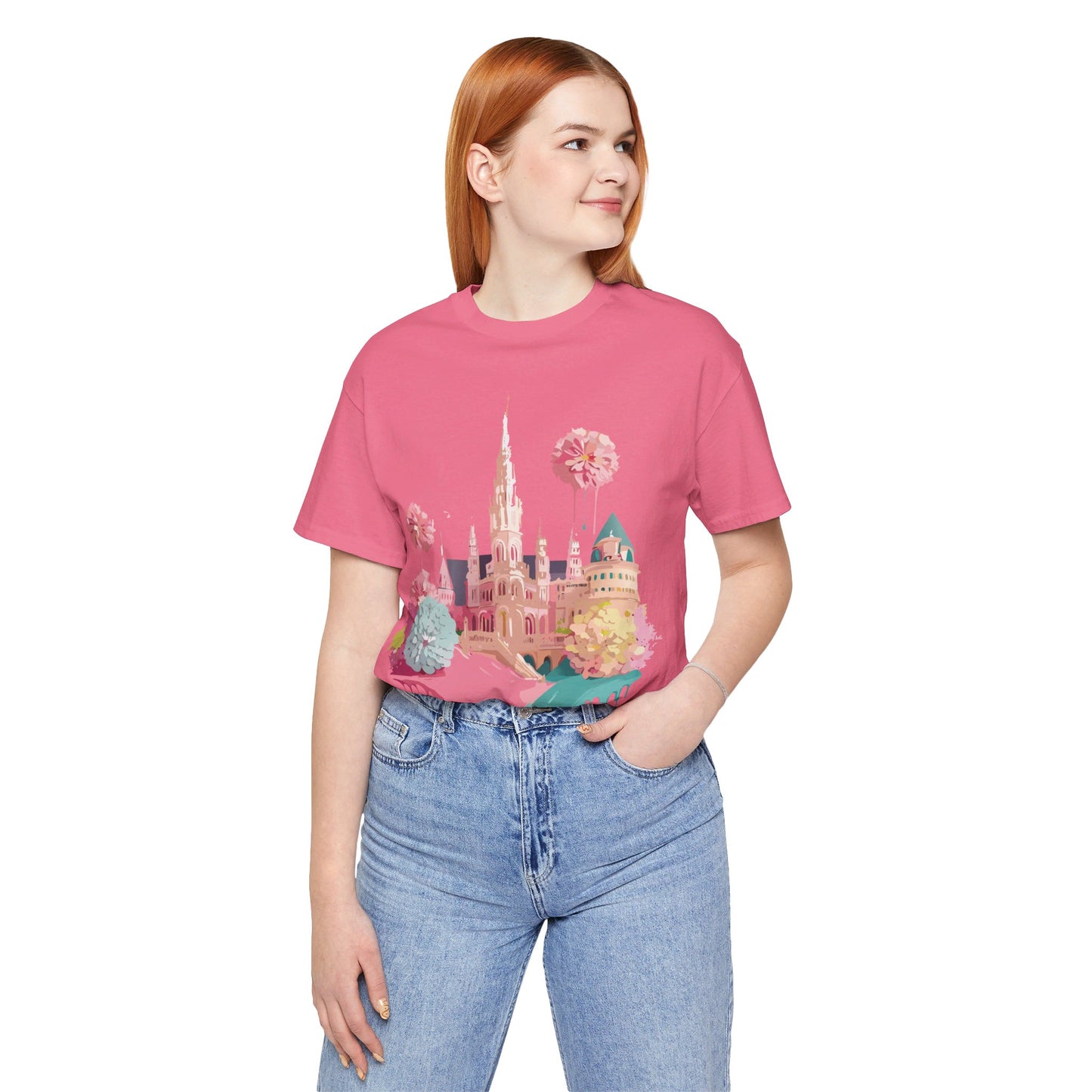 Natural Cotton Tee Shirt - Beautiful Places Collection - Vienna Printify
