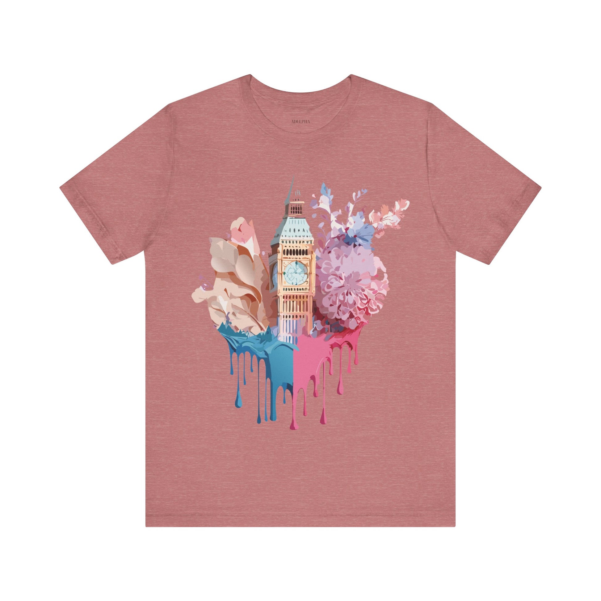 Natural Cotton Tee Shirt - Beautiful Places Collection - London Printify