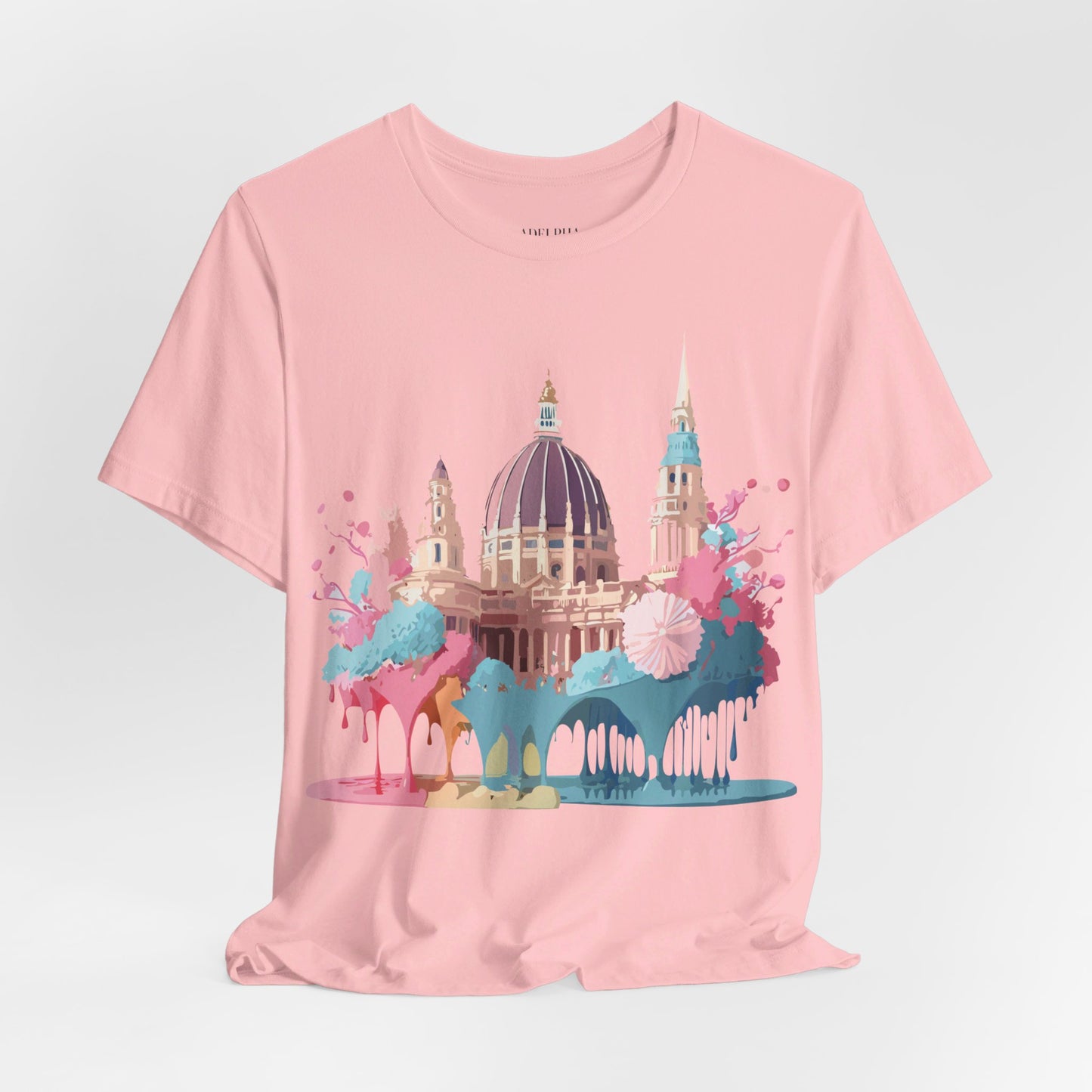 Natural Cotton Tee Shirt - Beautiful Places Collection - Vienna Printify