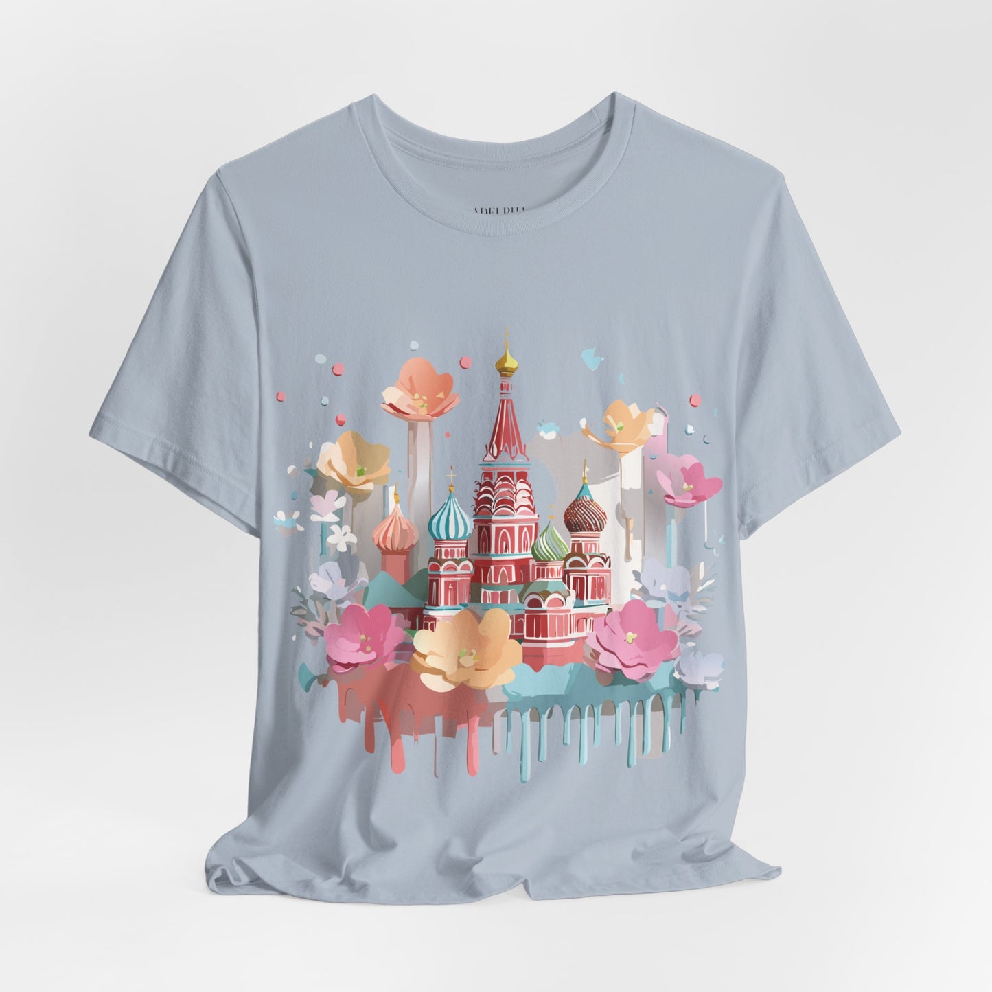 Natural Cotton Tee Shirt - Beautiful Places Collection - Moscow Printify