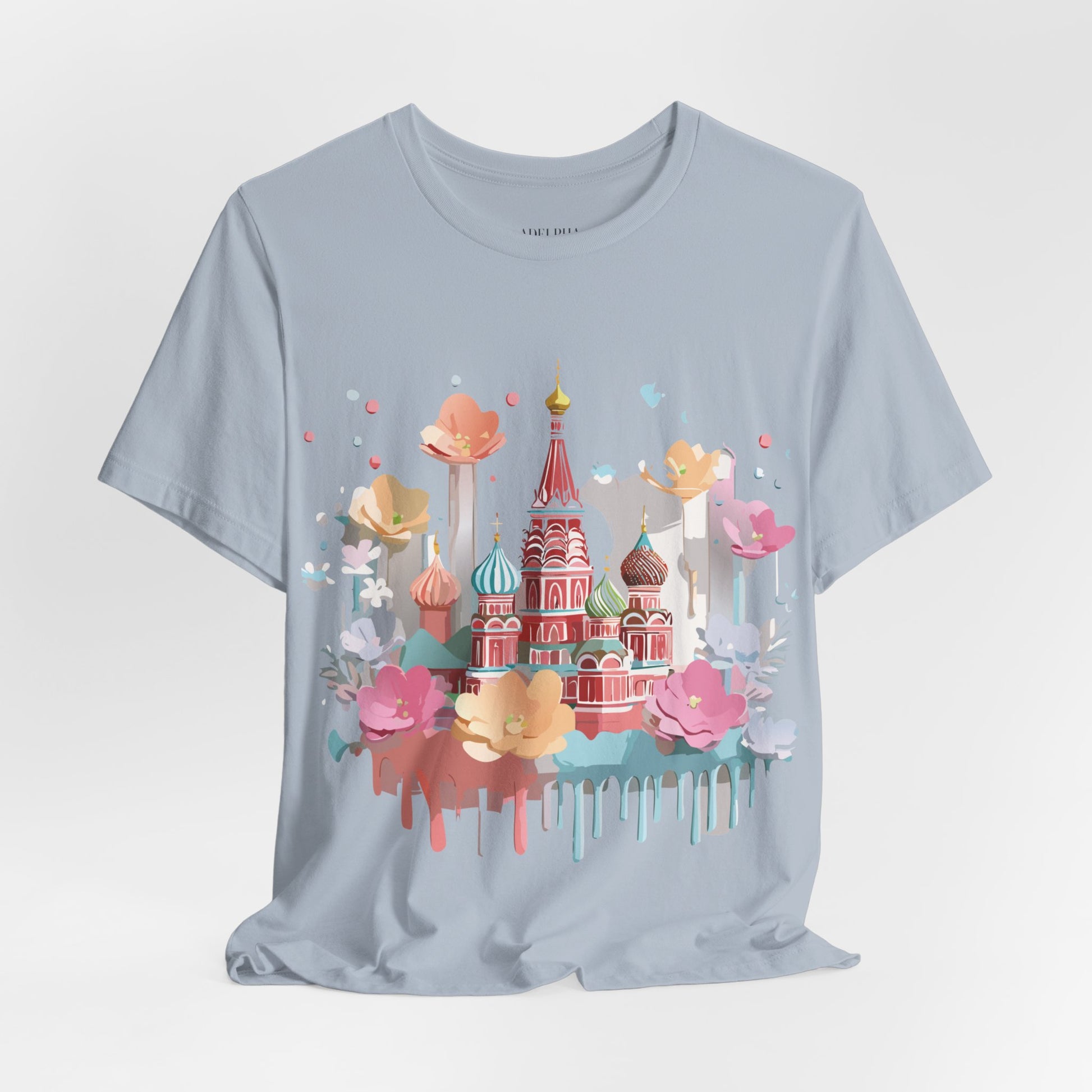 Natural Cotton Tee Shirt - Beautiful Places Collection - Moscow Printify