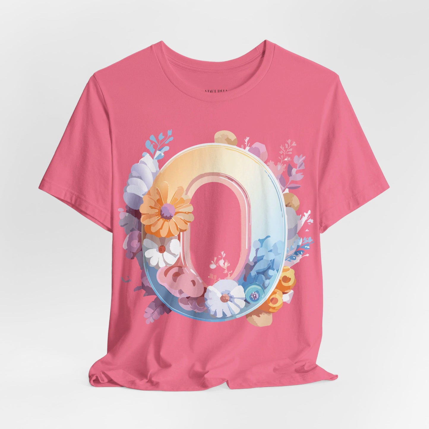 Natural Cotton Tee Shirt - Letters Collection - O Printify