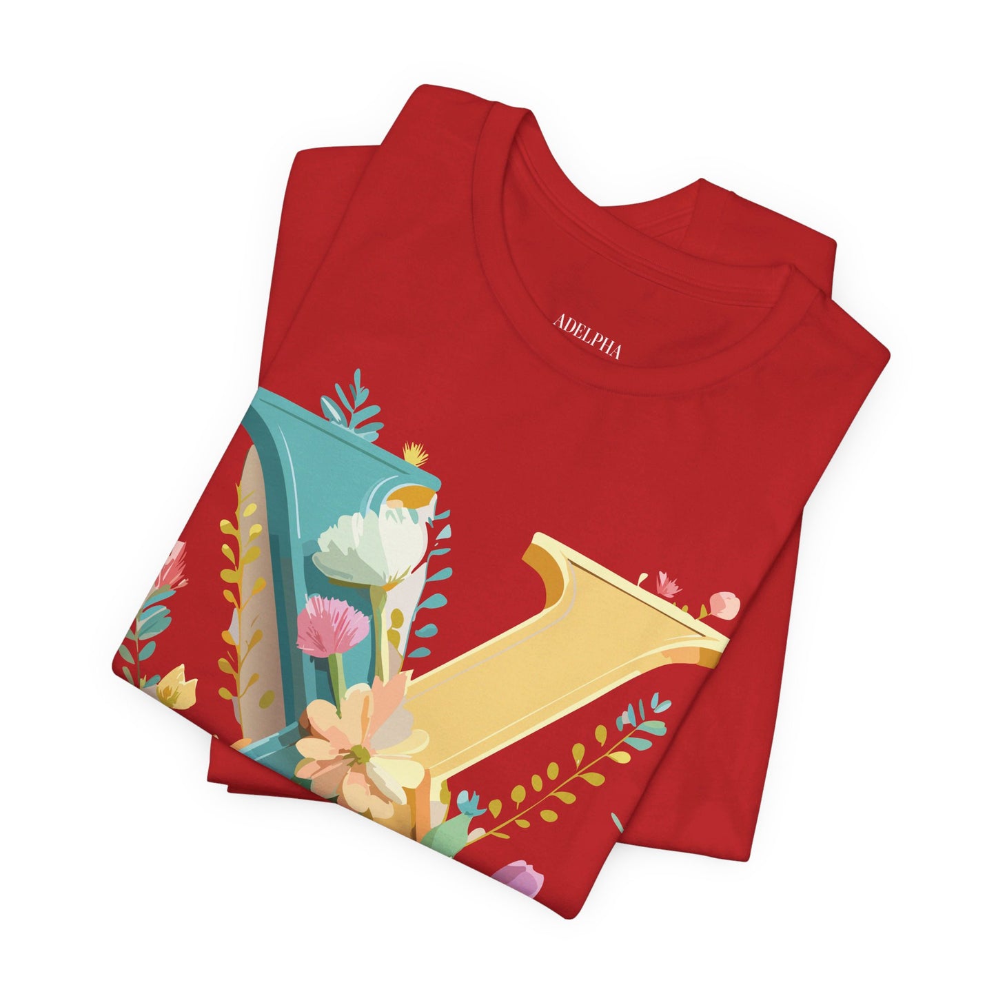 Natural Cotton Tee Shirt - Letters Collection - X Printify
