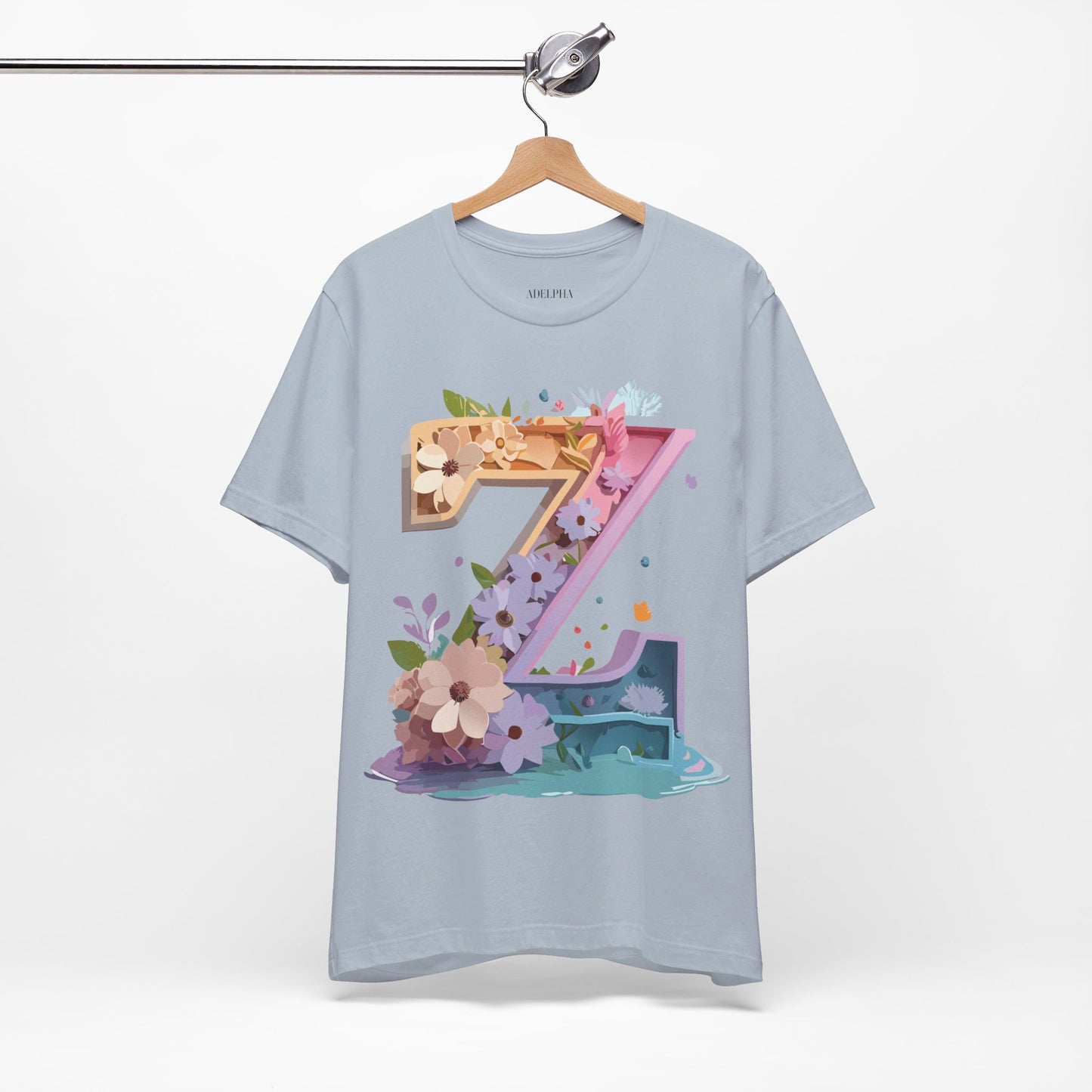 Natural Cotton Tee Shirt - Letters Collection - Z Printify
